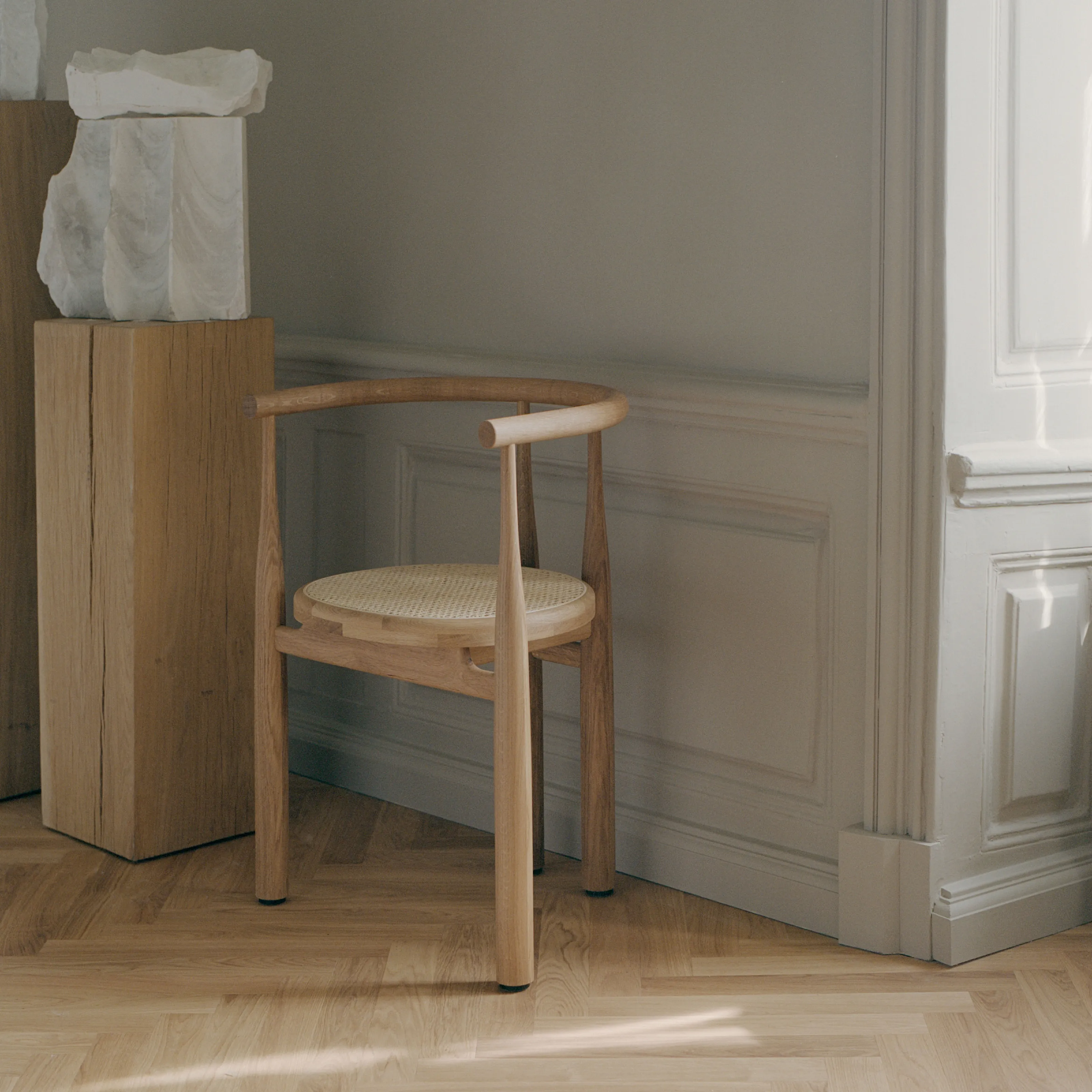 Bukowski chair with french cane - 7