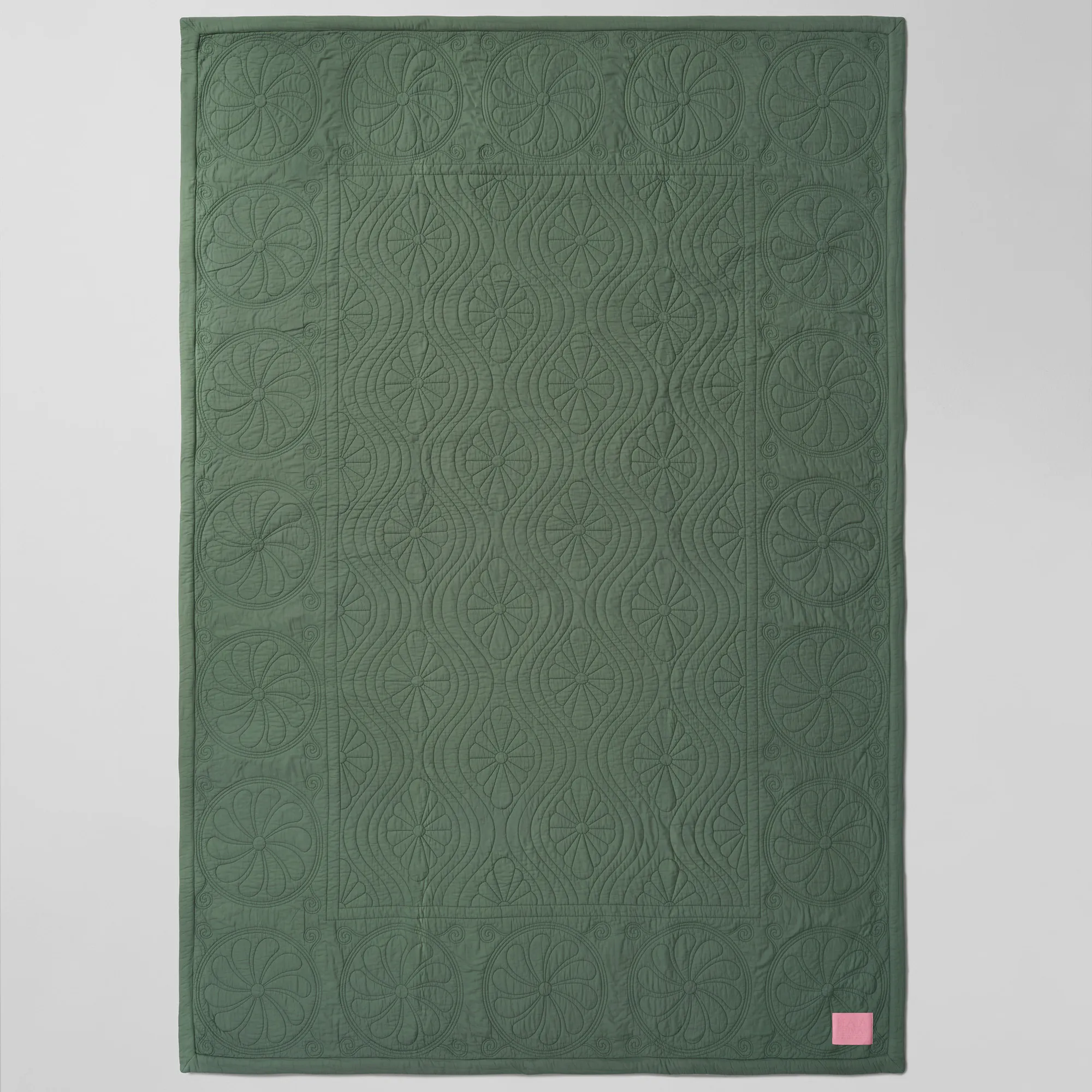 Durham Dew Green/Pink päiväpeitto - 7