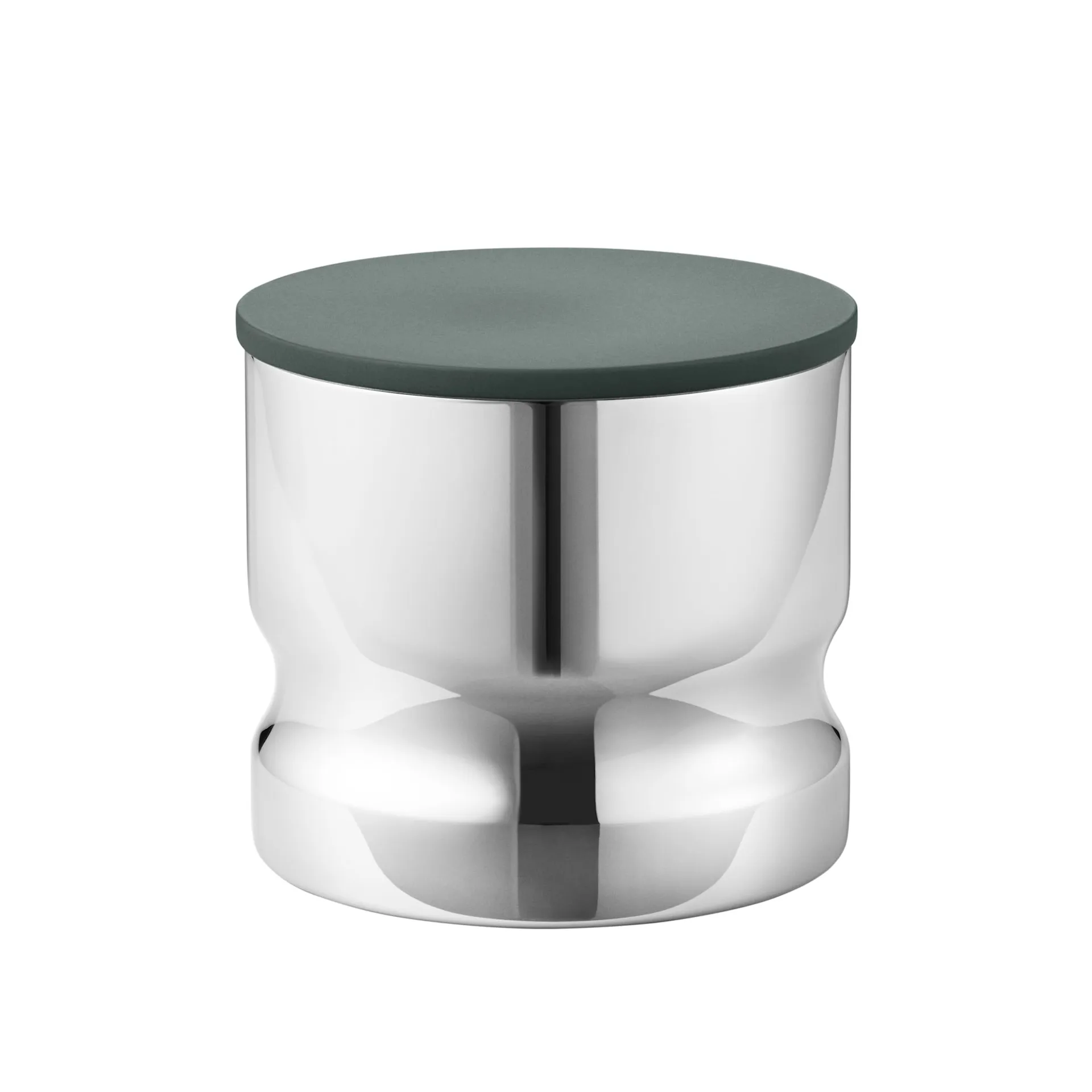 Alfredo Canister Mini 0,5 L Stainless Steel Green Lid - Georg Jensen - NO GA