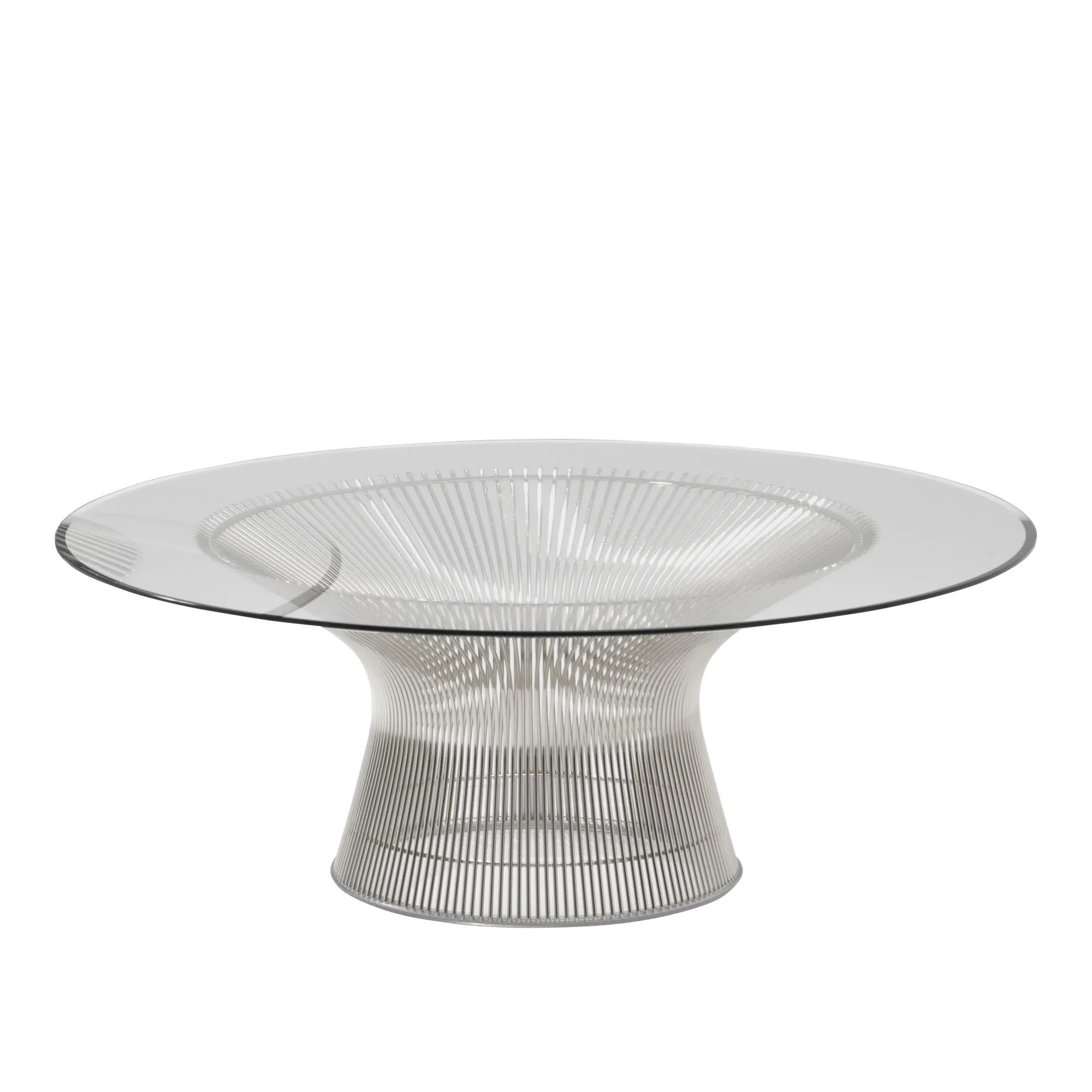 Platner sohvapöytä Ø 107 cm Kiillotettu nikkeli - 1