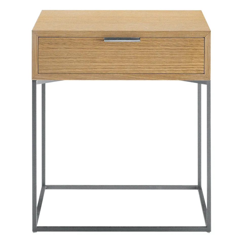 Oscar Side Table, Drawer: natural oak veneer