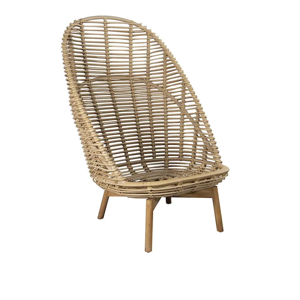 Hive Highback Armchair With Teak Legs