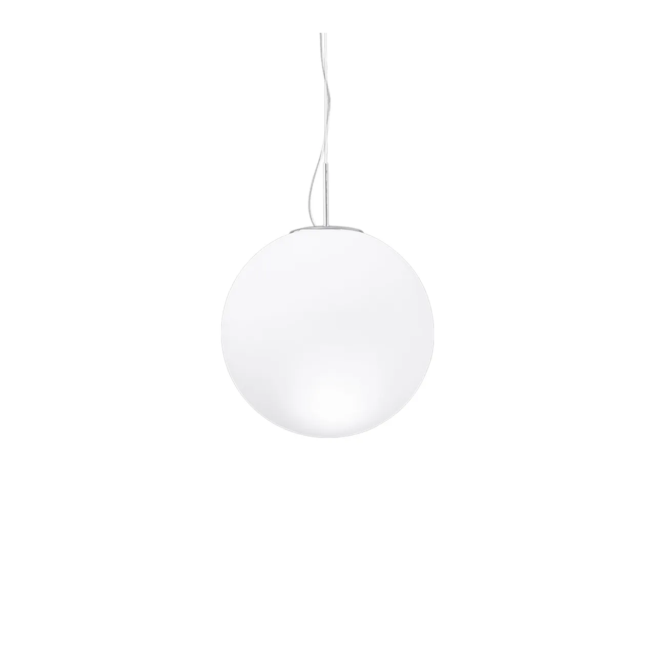 Asteroide Pendant, Ø40, White glass/White