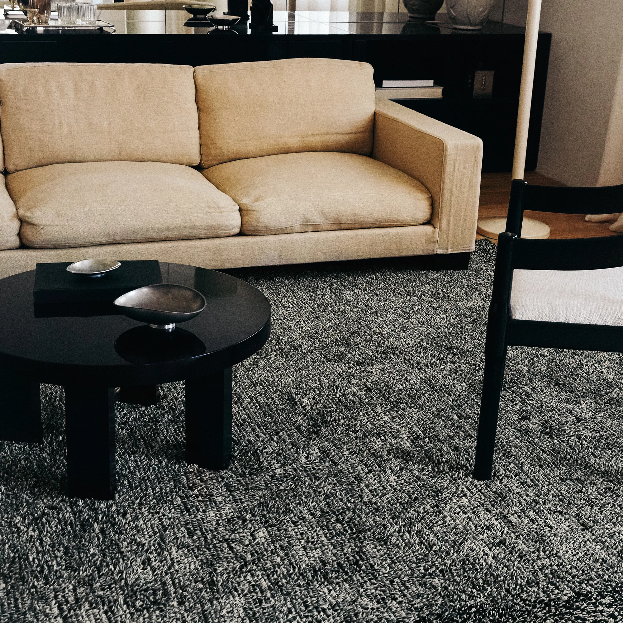 Ryya 02 Black & White Rya Rug - 7