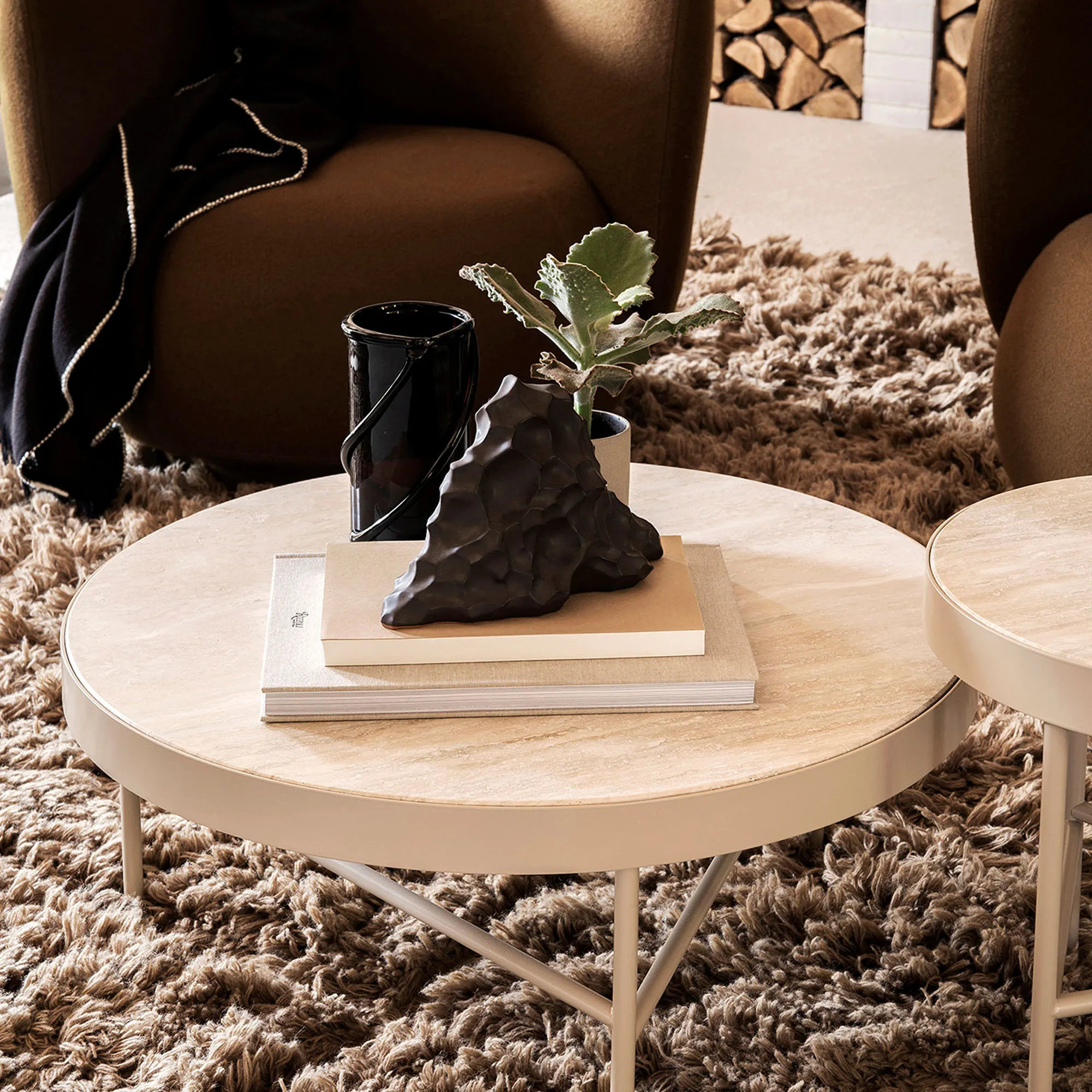 Travertine Large salontafel - 5