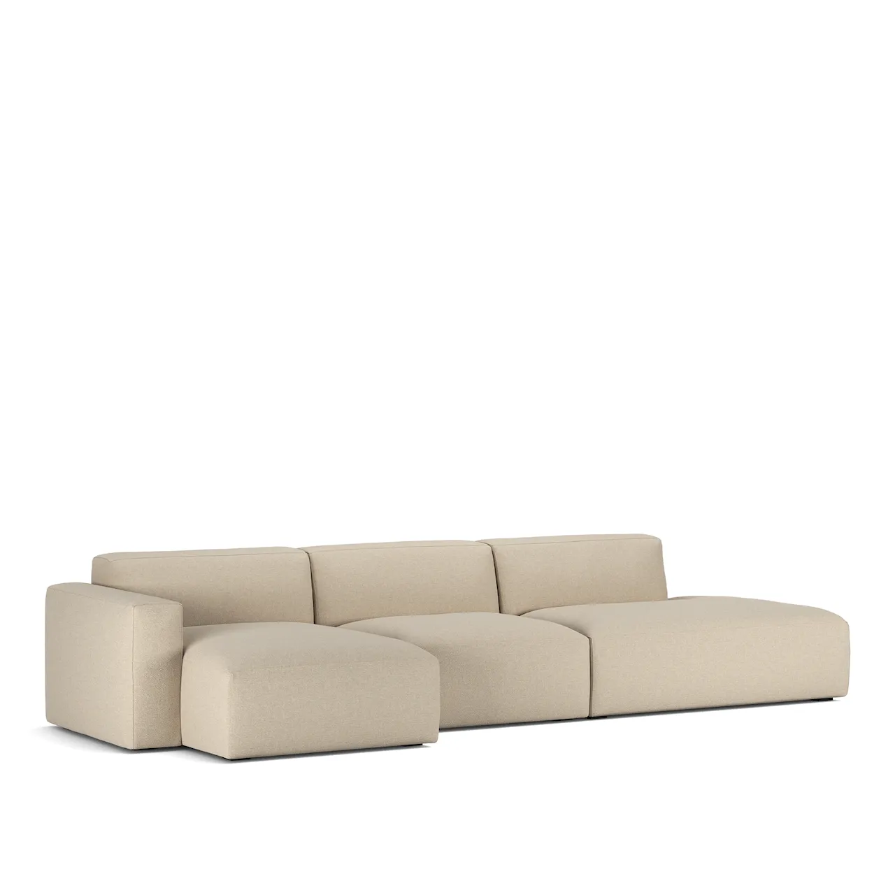 Brick 3-Seater Chaise Lounge Open End Right