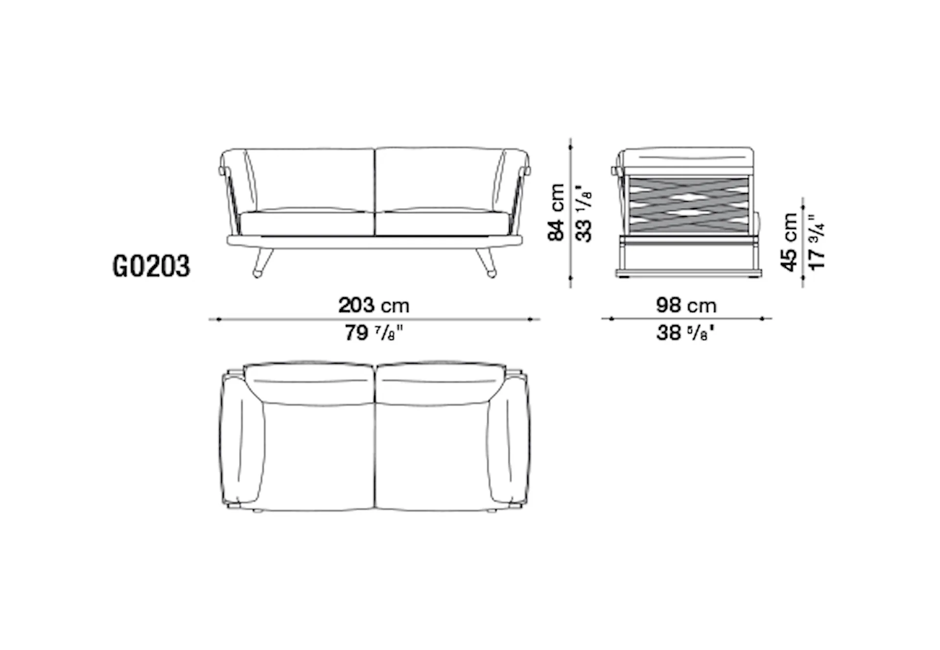 Gio Outdoor Sofa - B&B Italia - Antonio Citterio - NO GA