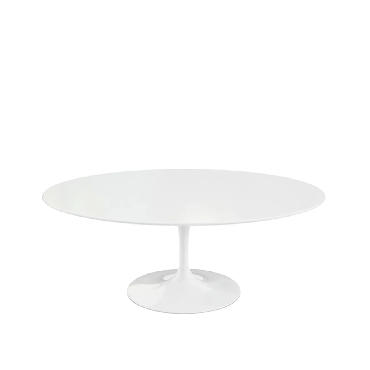 Saarinen Low Round Table For Outdoor, H: 36 cm, Ø 51 cm, Svart underrede