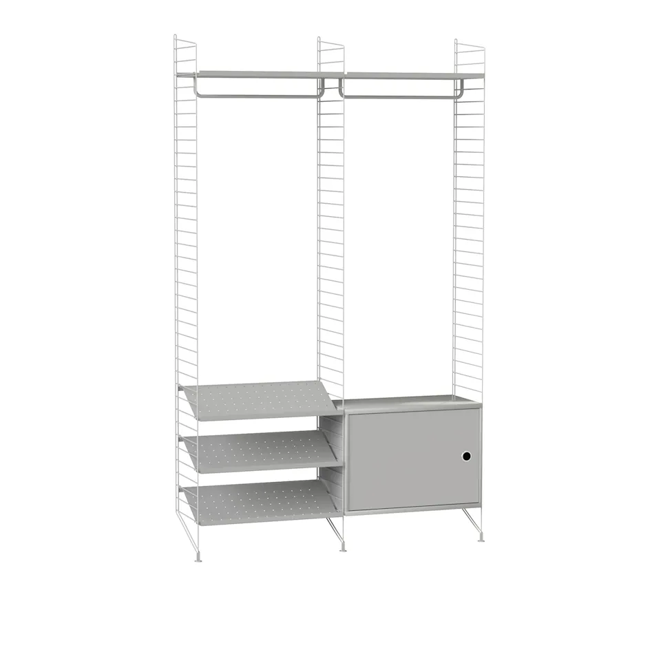 Hall shelving system S grey