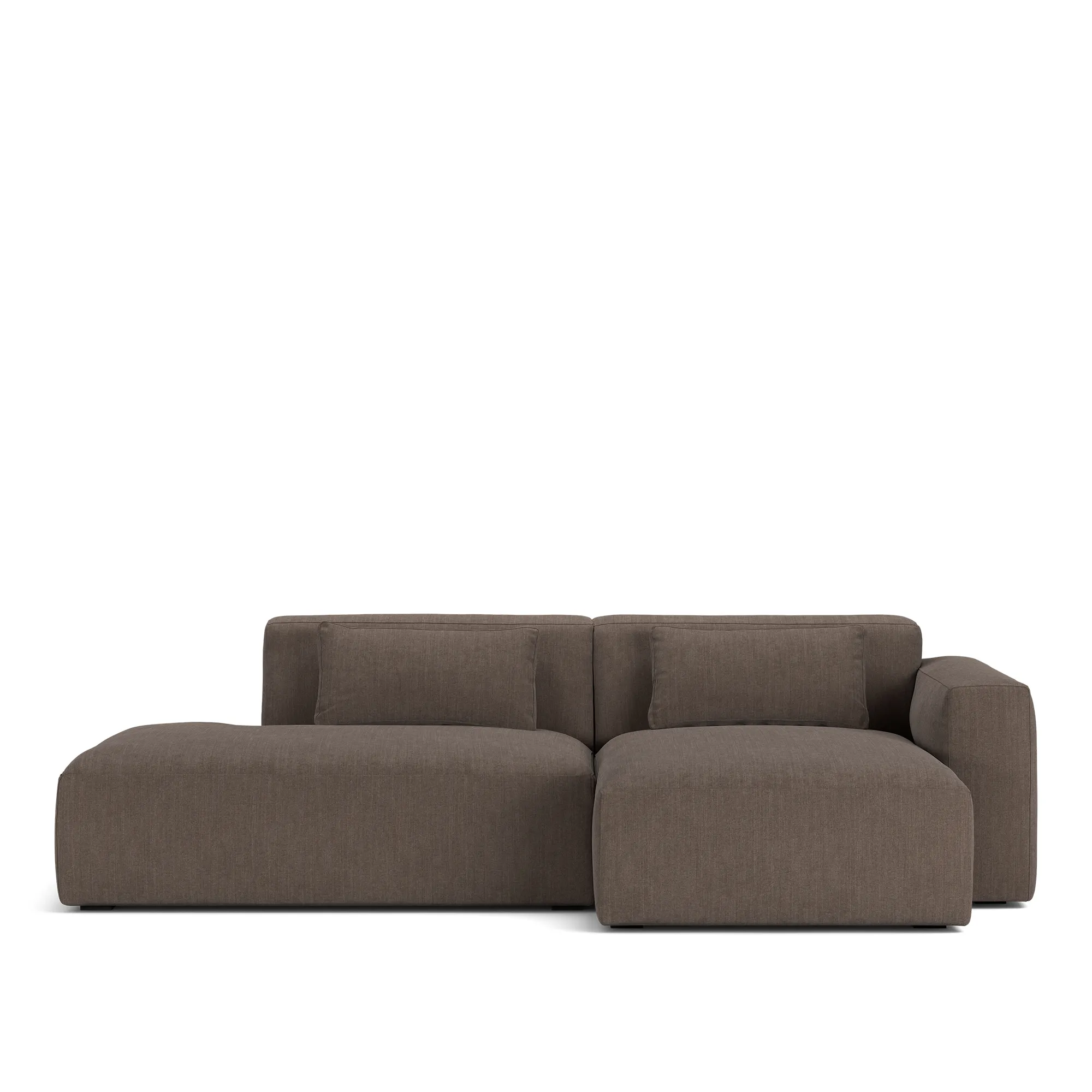Brick 2-Seater Chaise Lounge Open End Left - 9