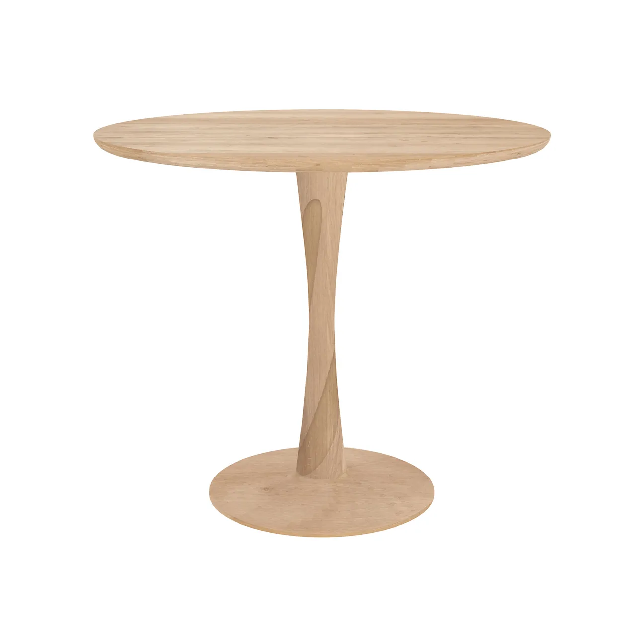 Torsion Dining Table, Ek, Ø127 cm