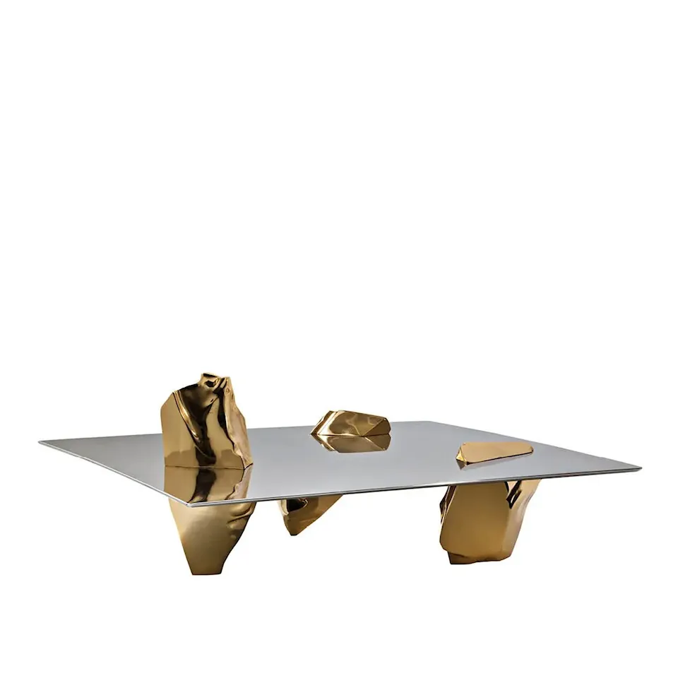 Sereno Coffee Table - Steel/Gold