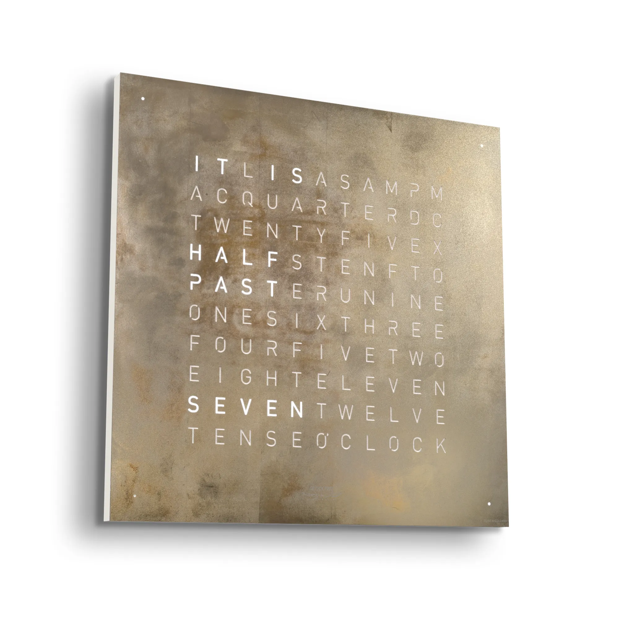 Qlocktwo Earth 45 Creator's Edition – Silver and Gold - 2
