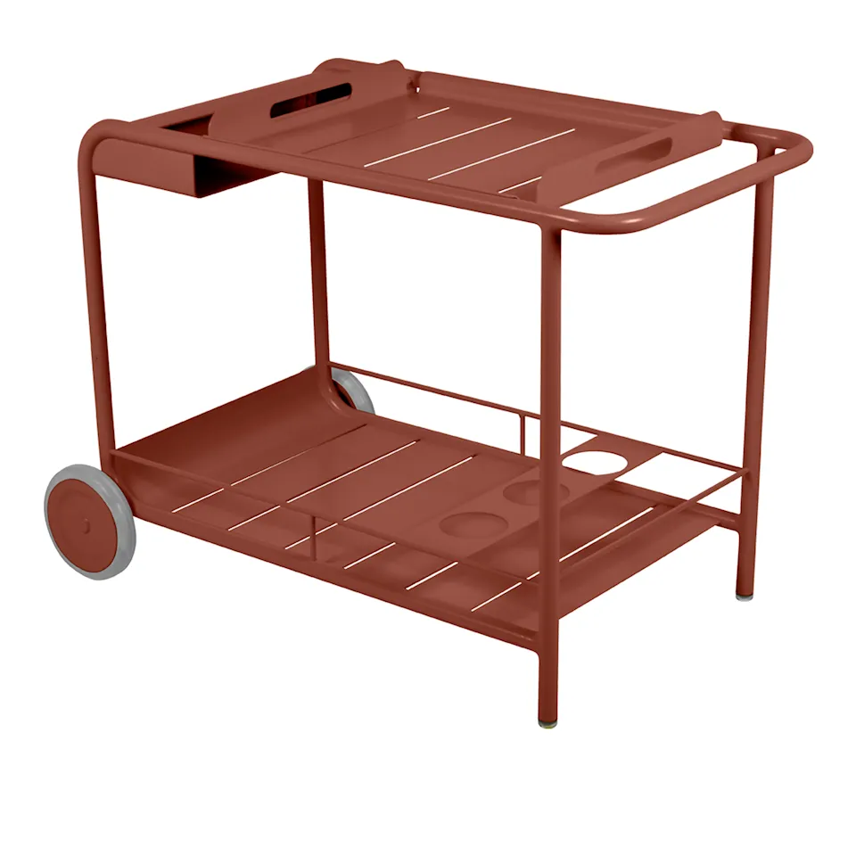 Luxembourg Side Bar/Trolley Bar, Red Ochre