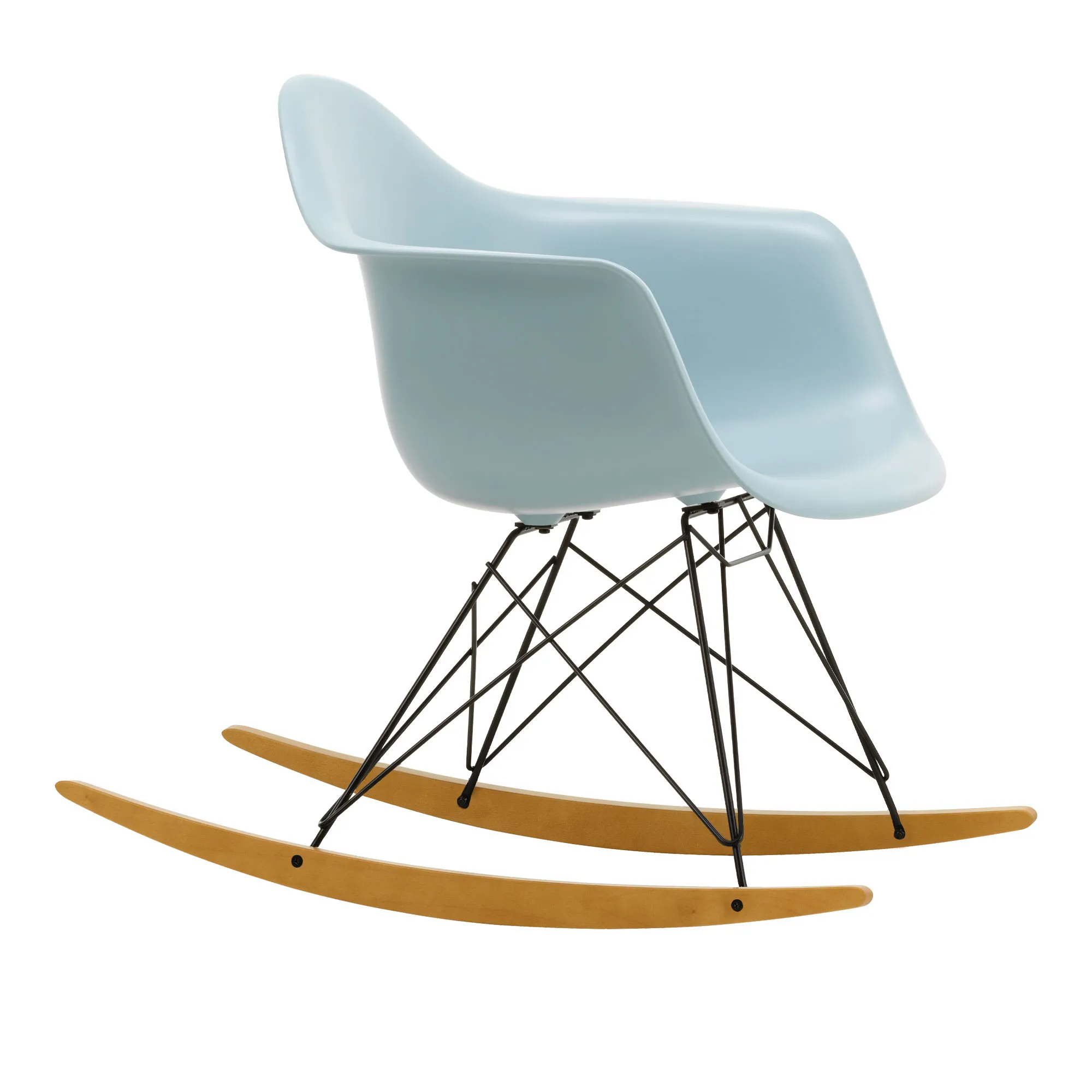 Eames RE Plastic Armchair RAR Basic Dark/Golden Maple - 1