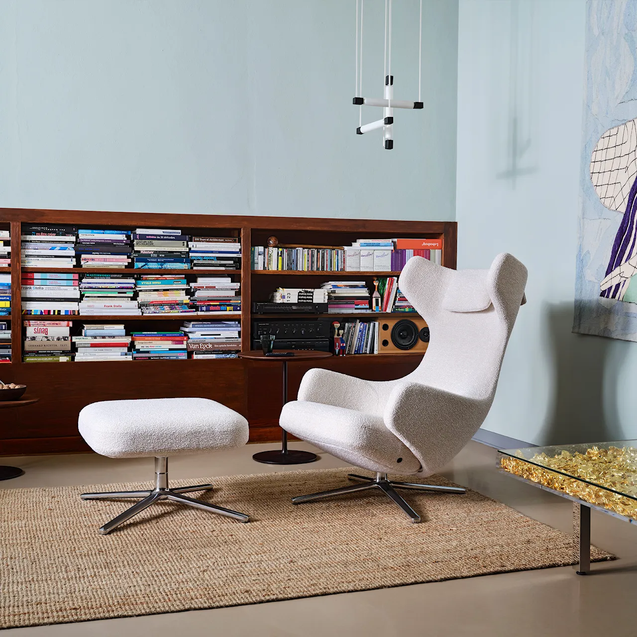Repos Ottoman fodskammel Polished