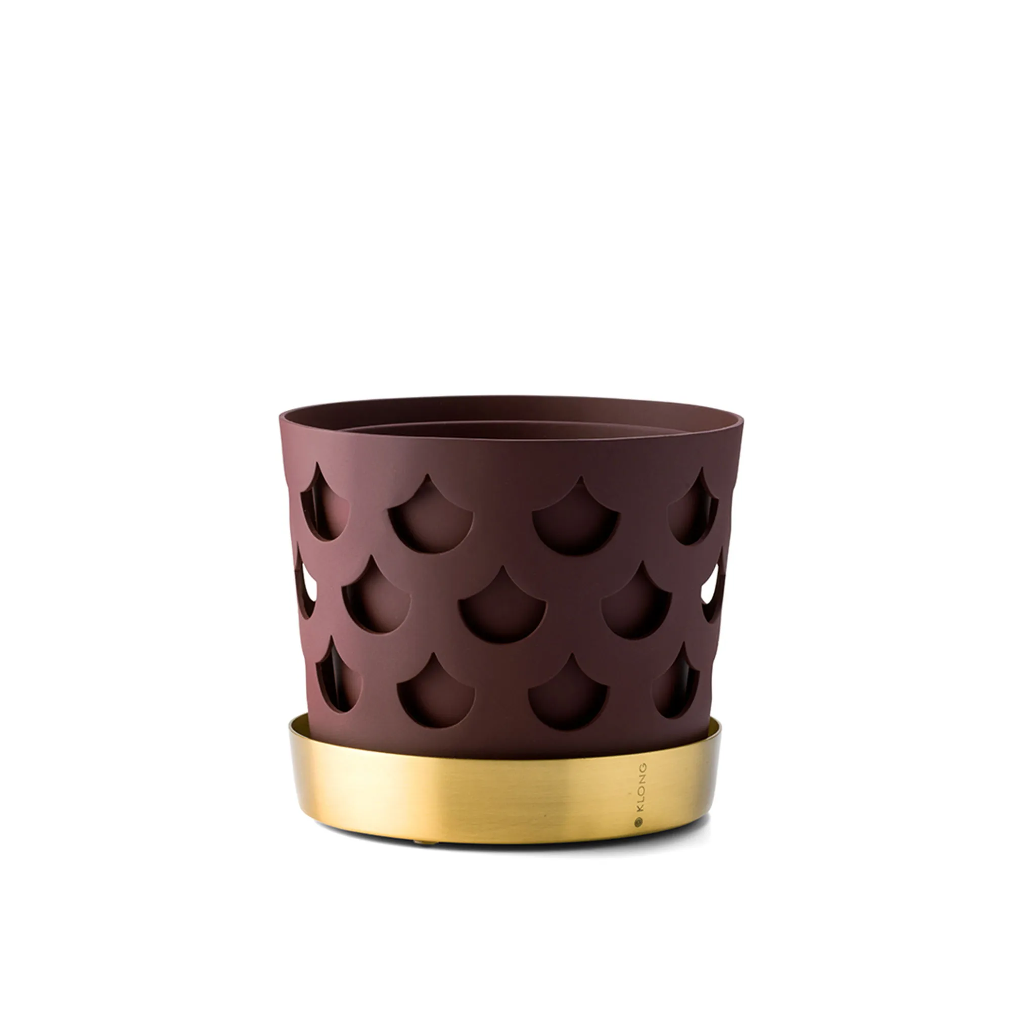 Trio Flower Pot Drop - Dark Red - 1
