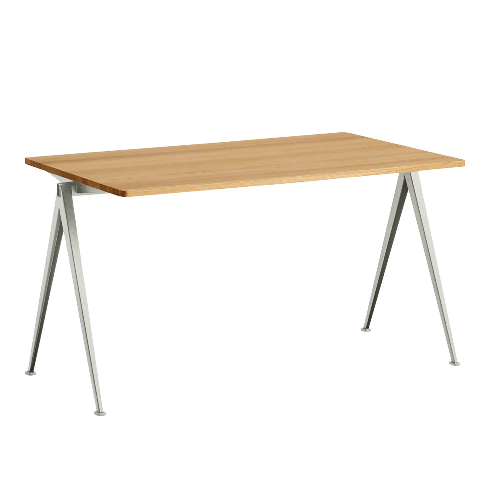 Pyramid 01 table 75x140 cm beige powder coated steel - 1