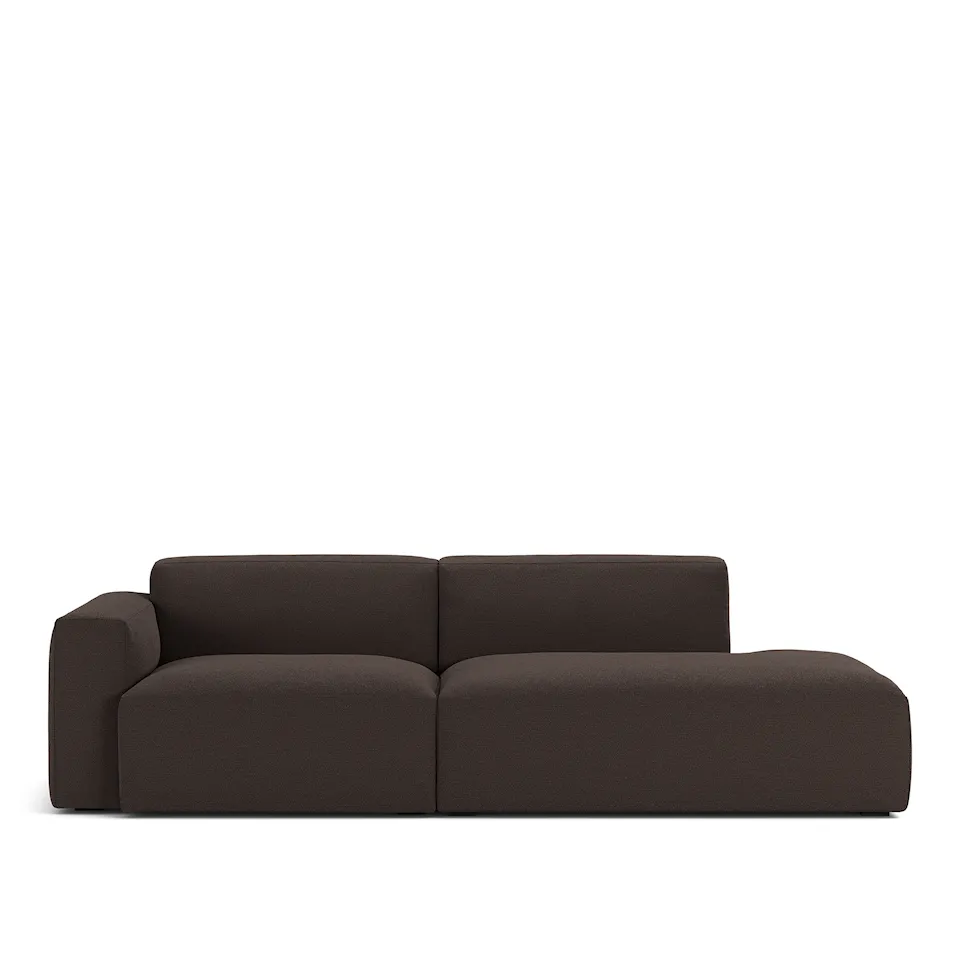 Brick 2-istuttava sohva avoin pääty oikea