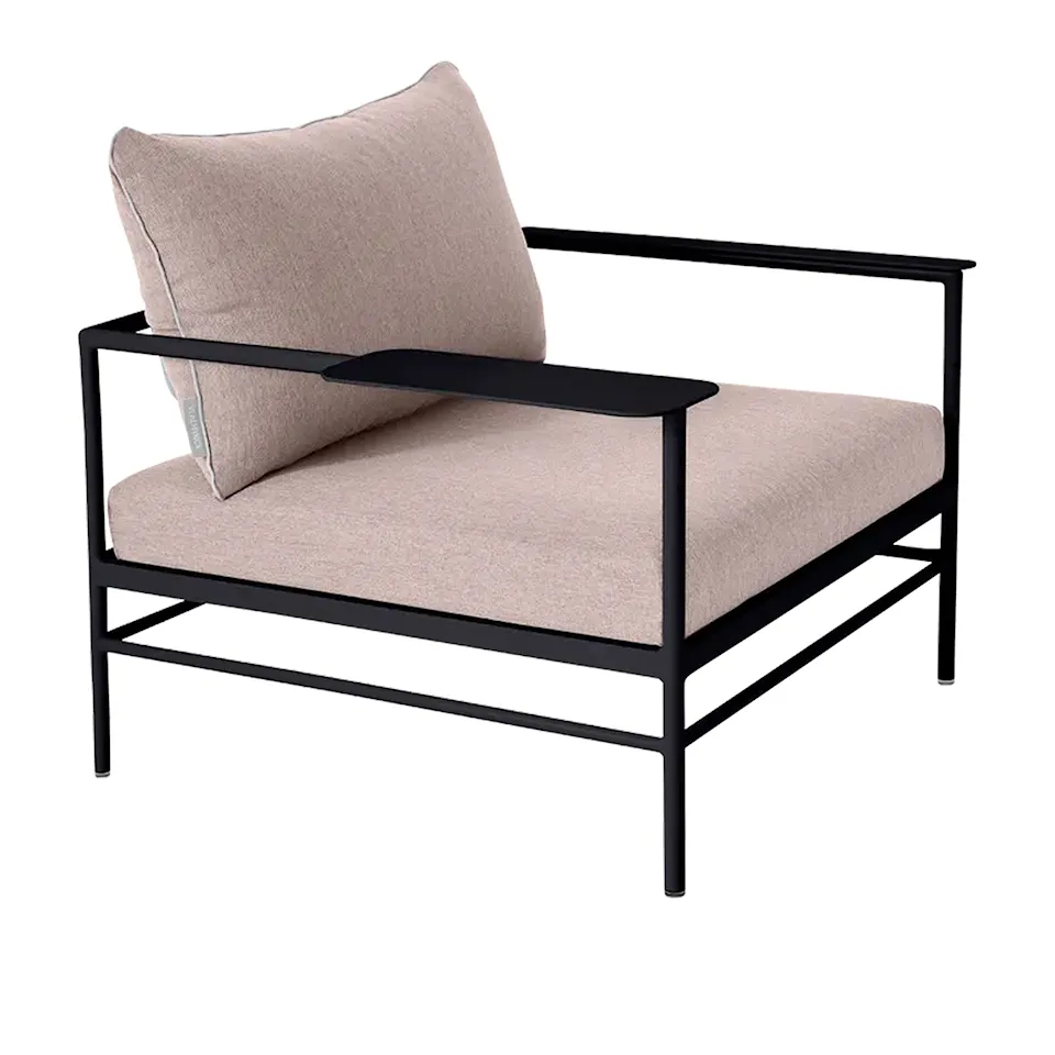 Rivage, Low Armchair, Liquorice - Papyrus