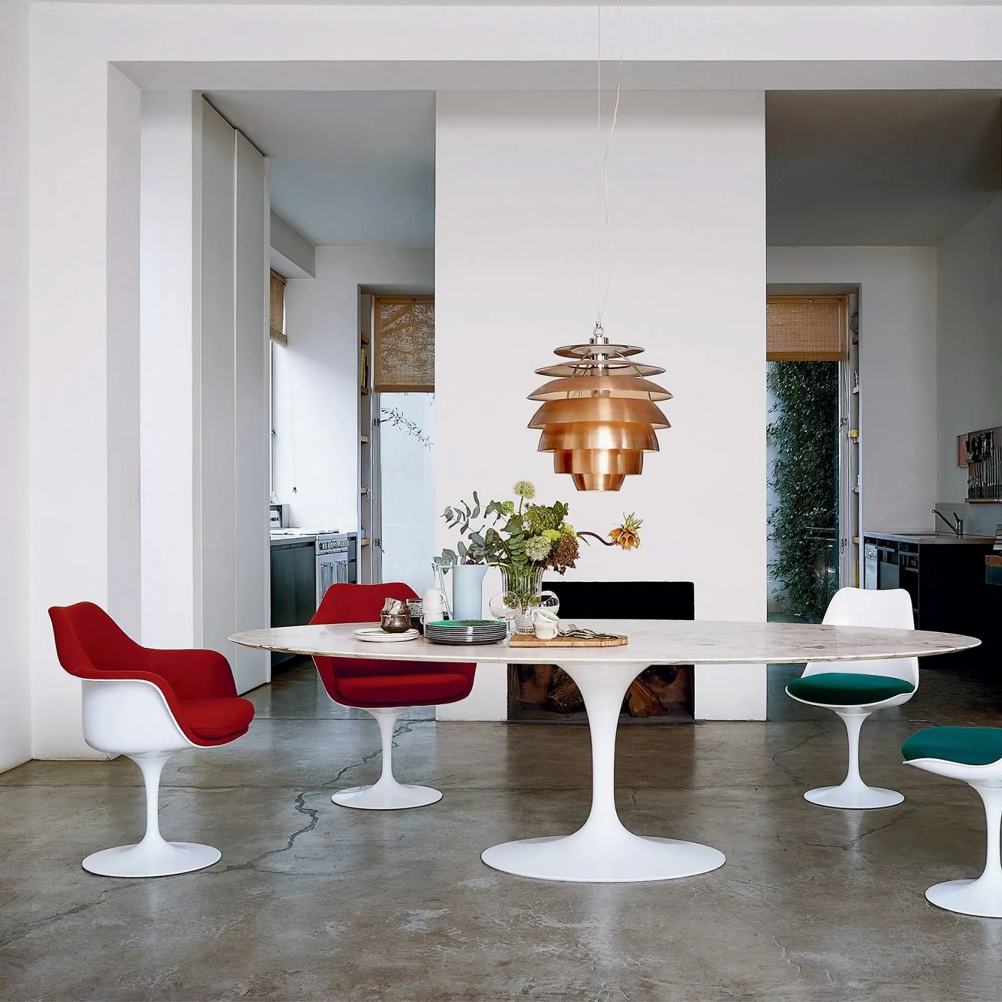 Saarinen Oval Dining Table 198 cm White - 2