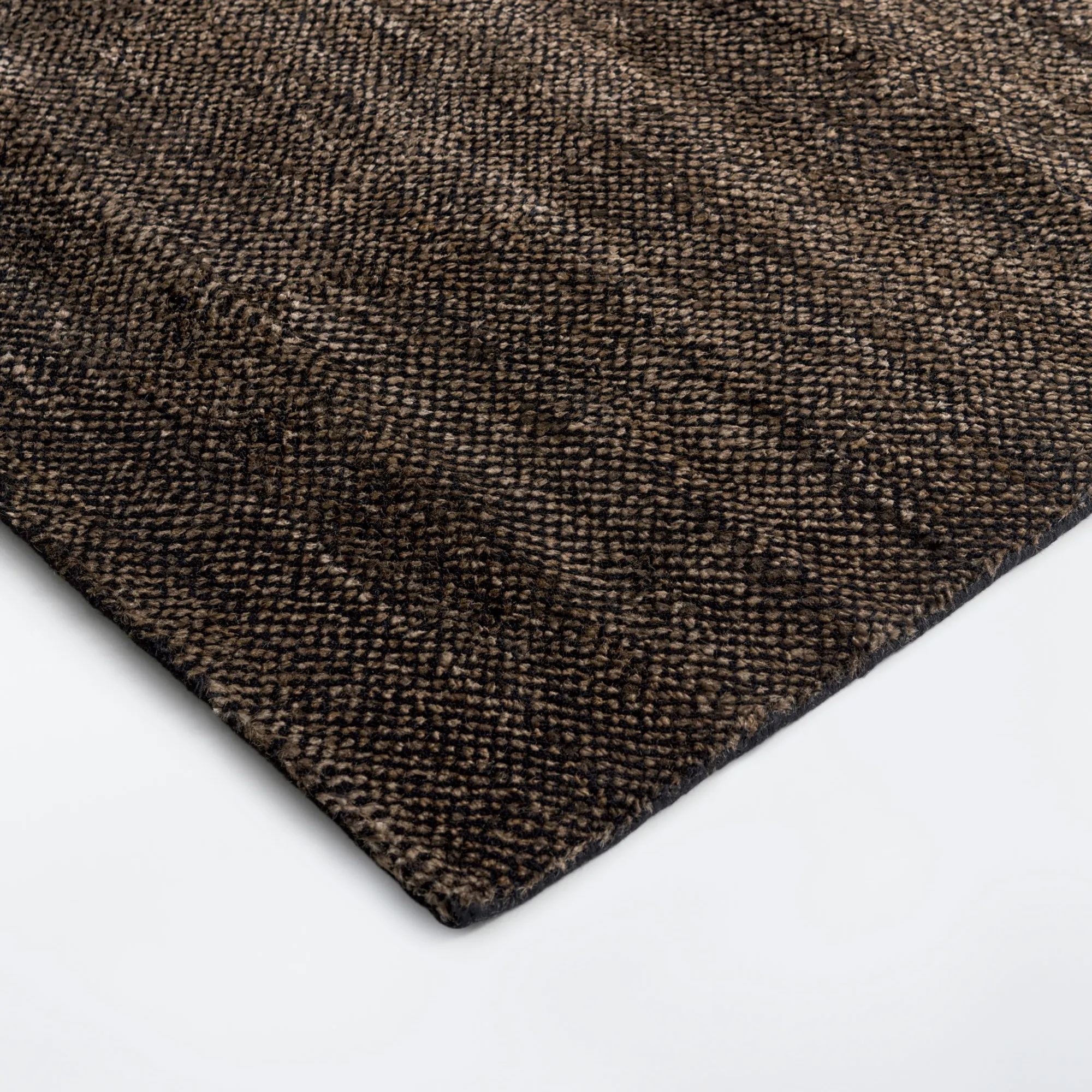 Savanna Dark Jute/Black uld- og jute-tæppe - 6