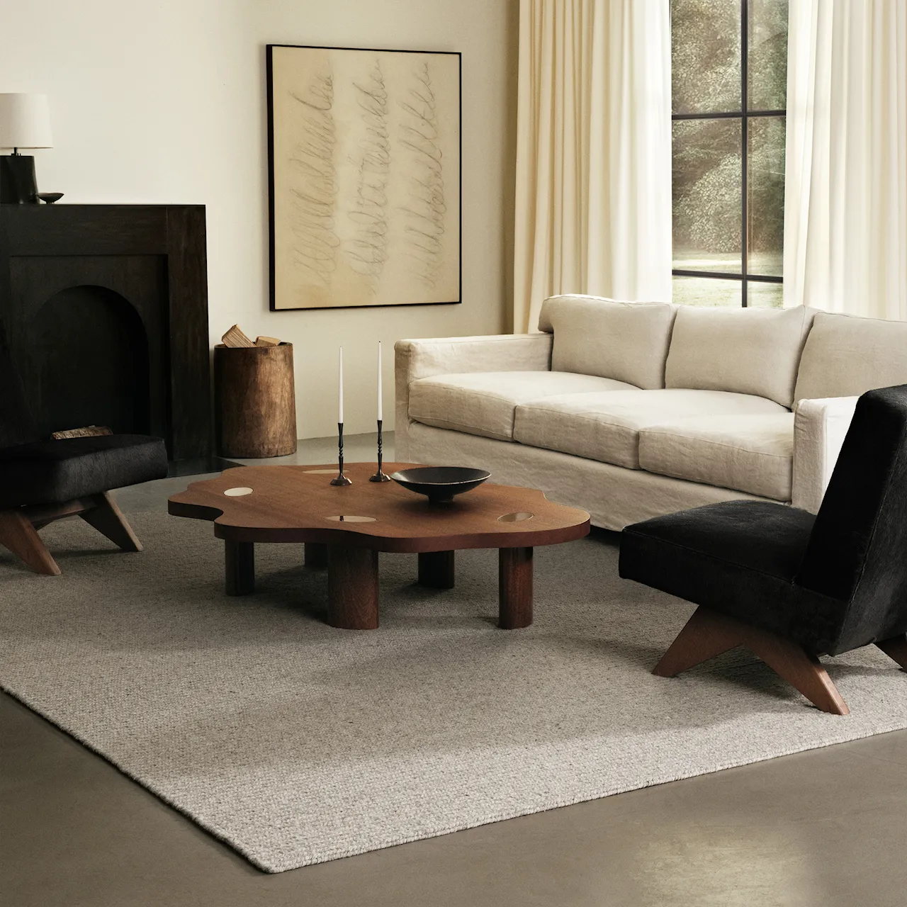 Braid Taupe Mix Wool Rug