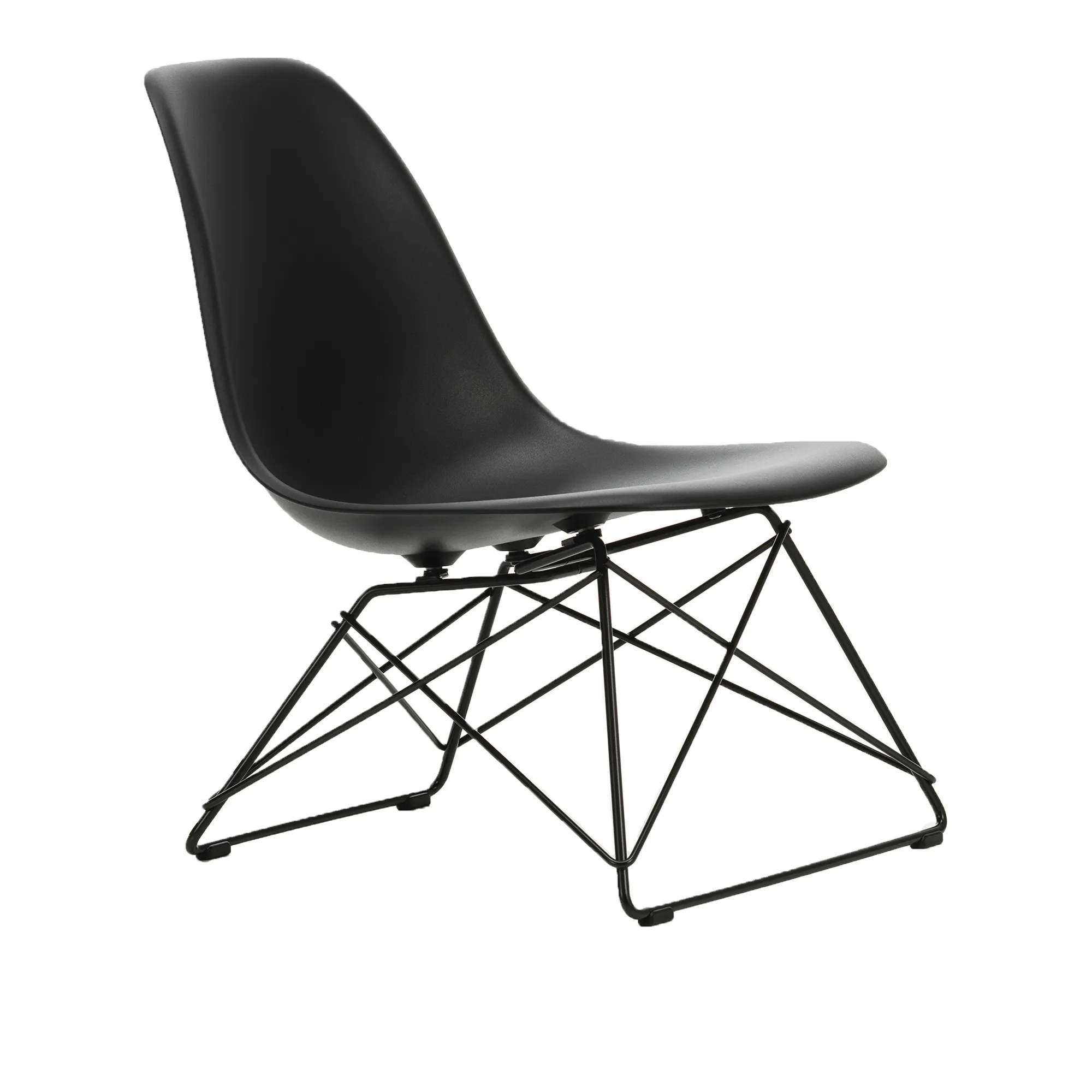 Eames RE Plastic Side Chair LSR Basic Dark - 1