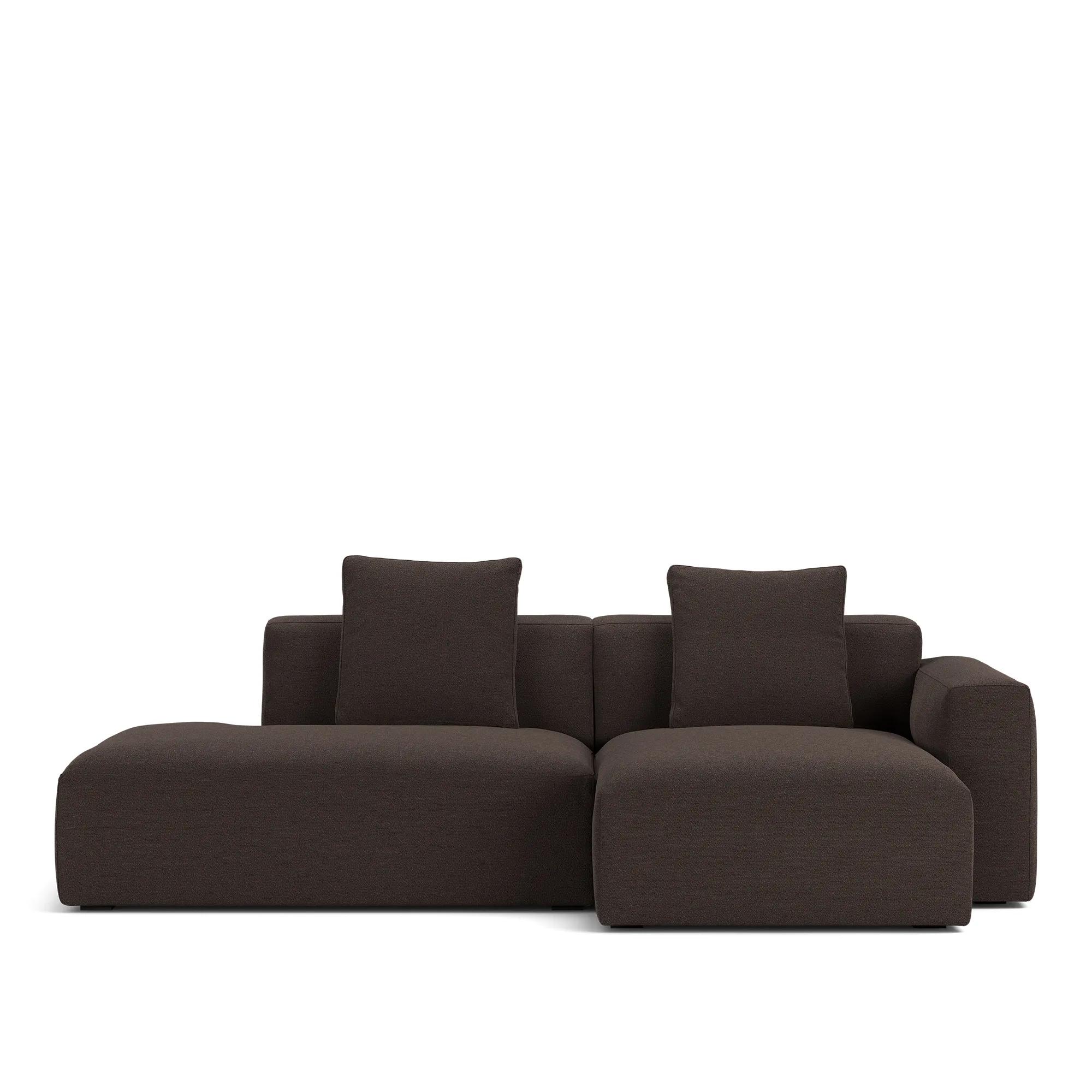 Brick 2-Seater Chaise Lounge Open End Left - 10