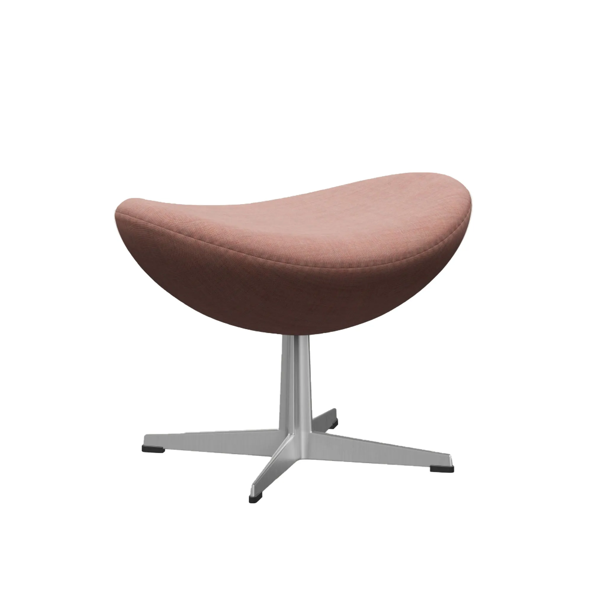 3127 Ægget fodskammel Satin Polished - 1