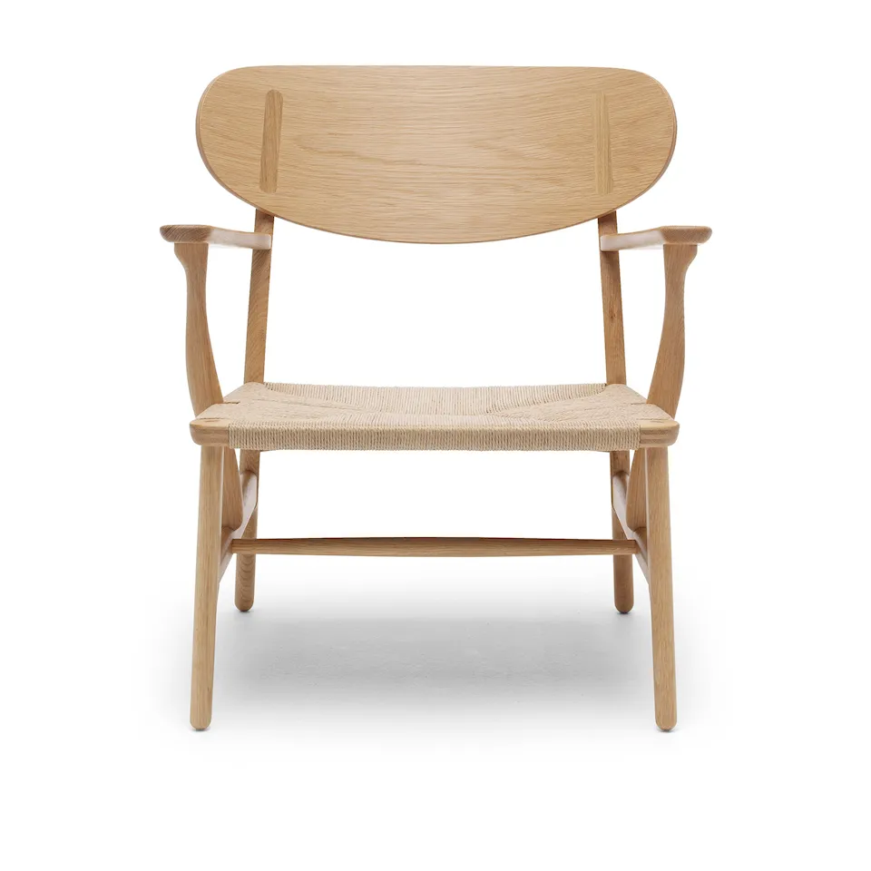 CH22 Armchair Oak/Natural Cord