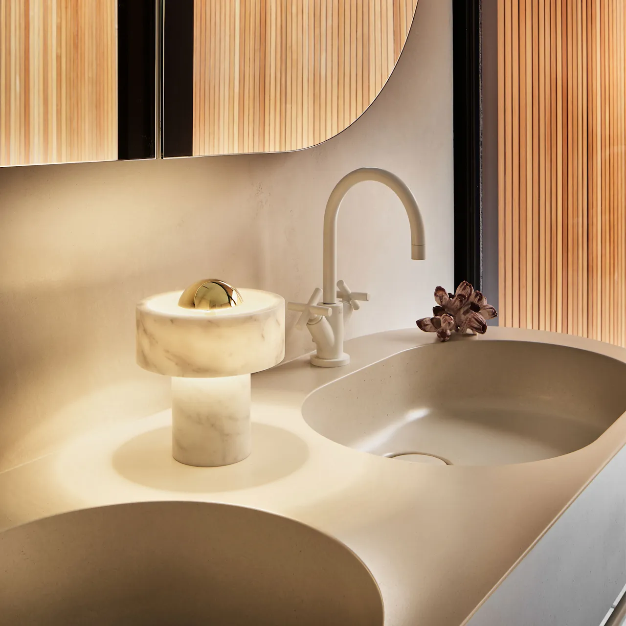 Stone Portable table lamp