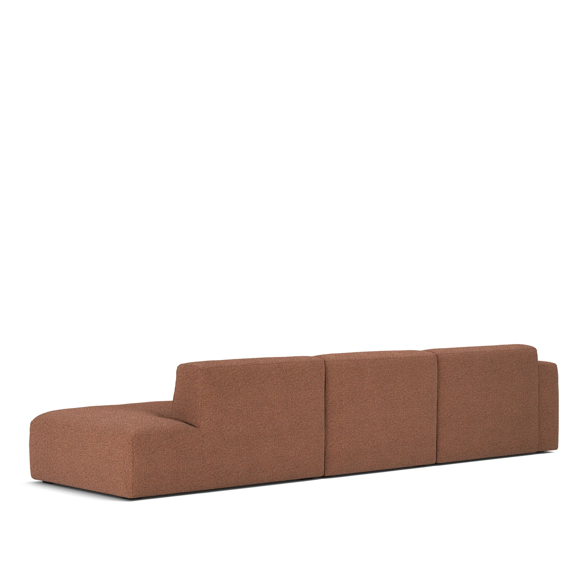 Brick 3-Seater Chaise Lounge Open End Right - 7