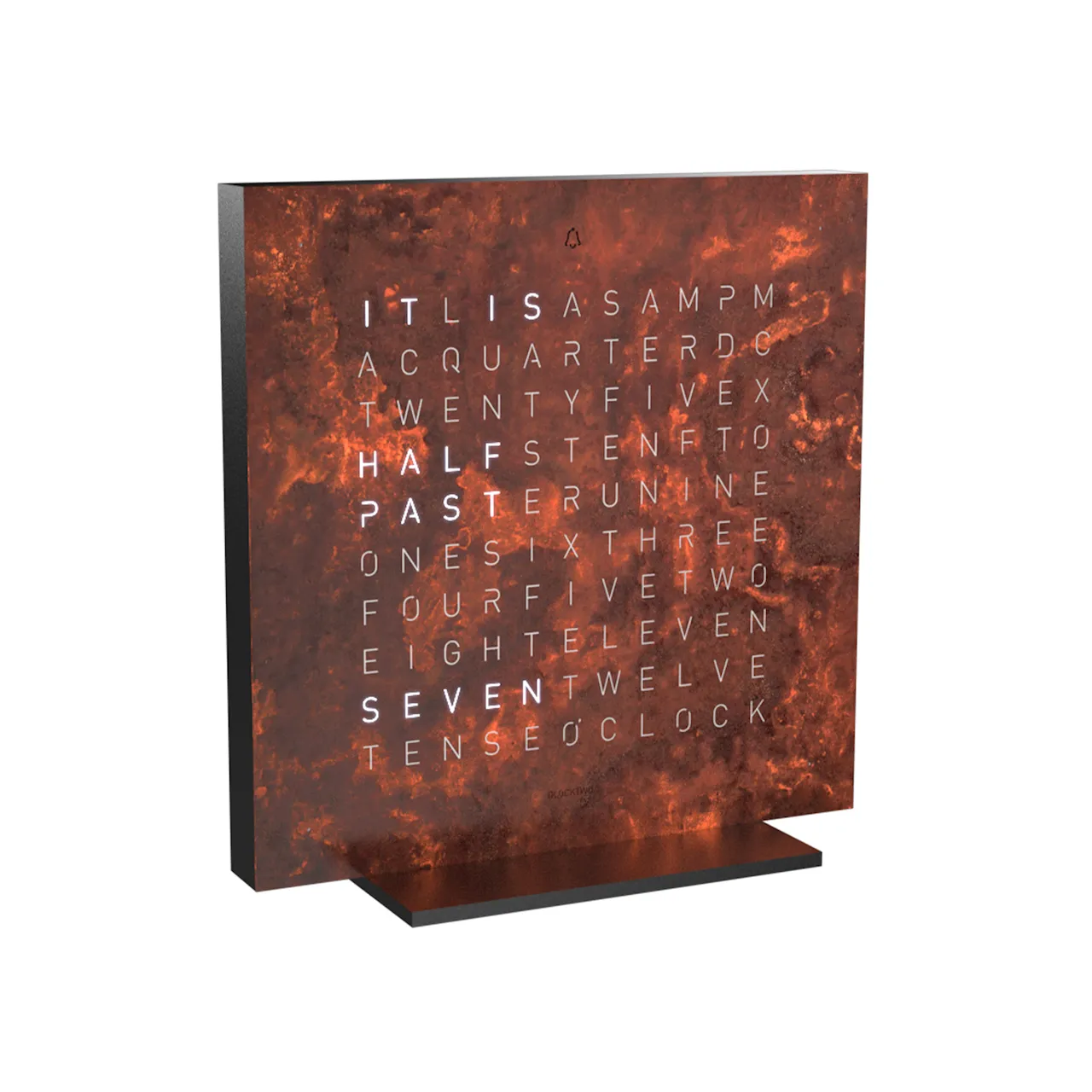 Qlocktwo Earth 13,5 Creator's Edition – Rust