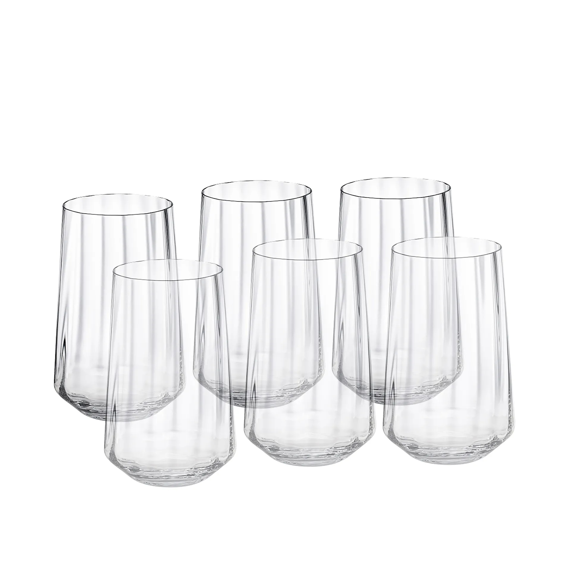 Bernadotte Tall Tumbler - Set of 6 - Georg Jensen - Sigvard Bernadotte - NO GA