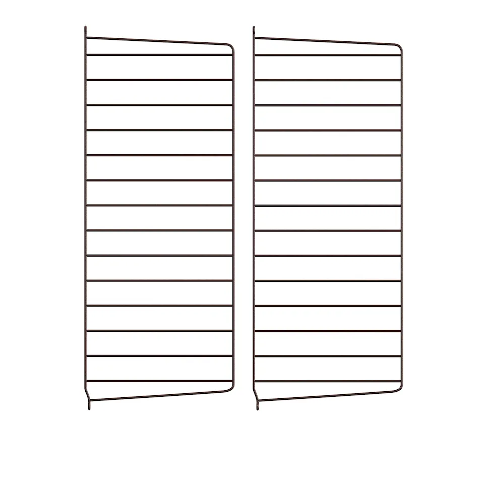 Wall end 75x30cm 2-pack dark brown