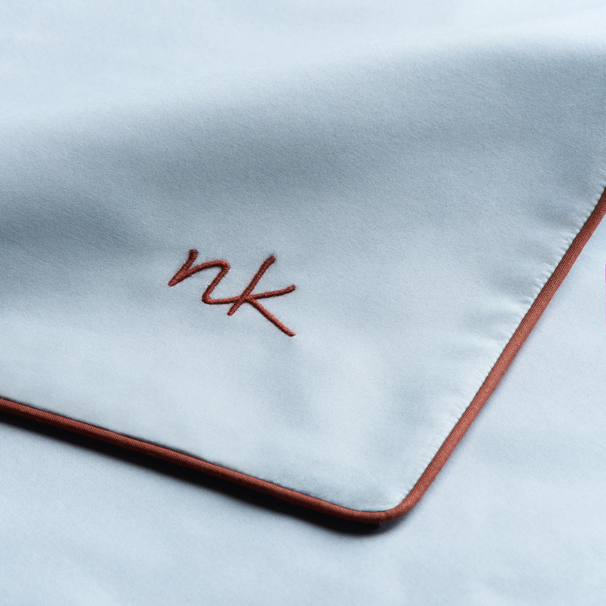 Percale Shirt Blue/Red Bedding Set - 7