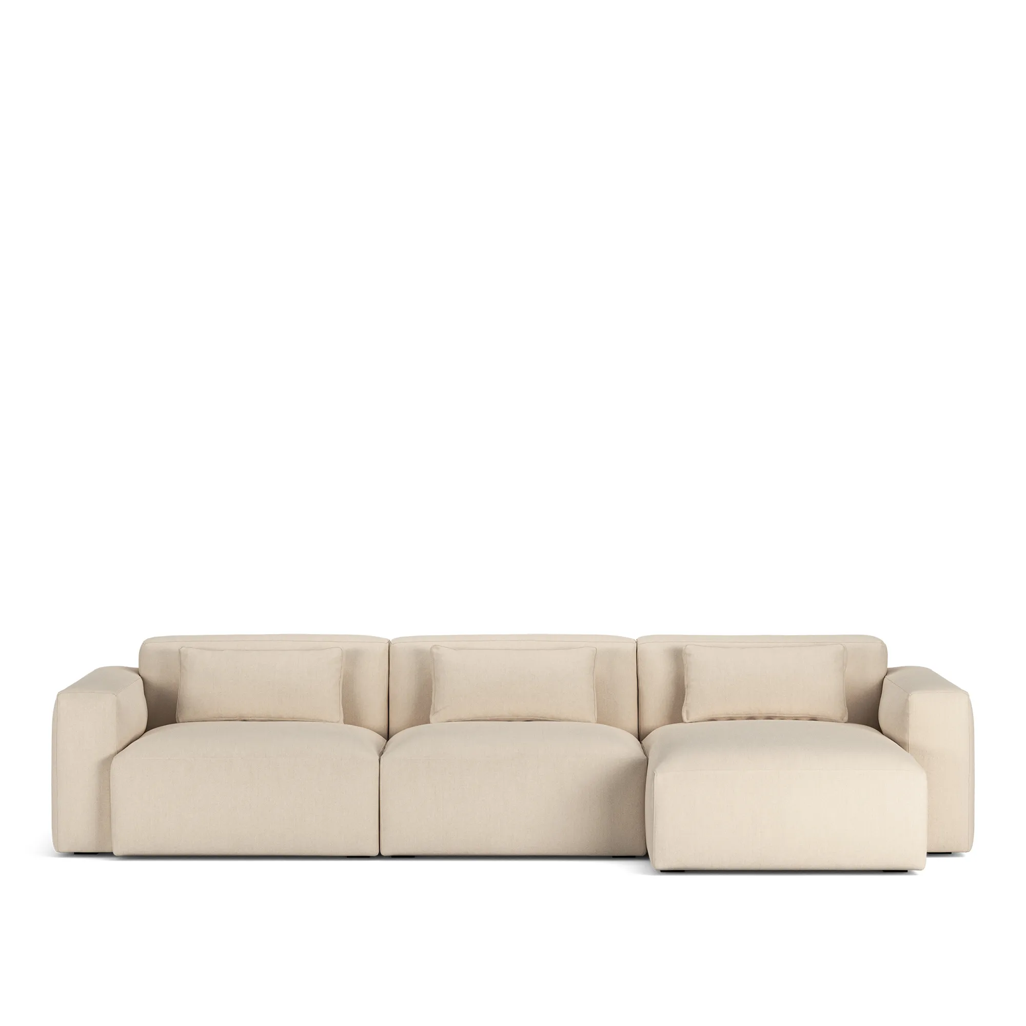 Brick 3-Seater Chaise Lounge Right - 9