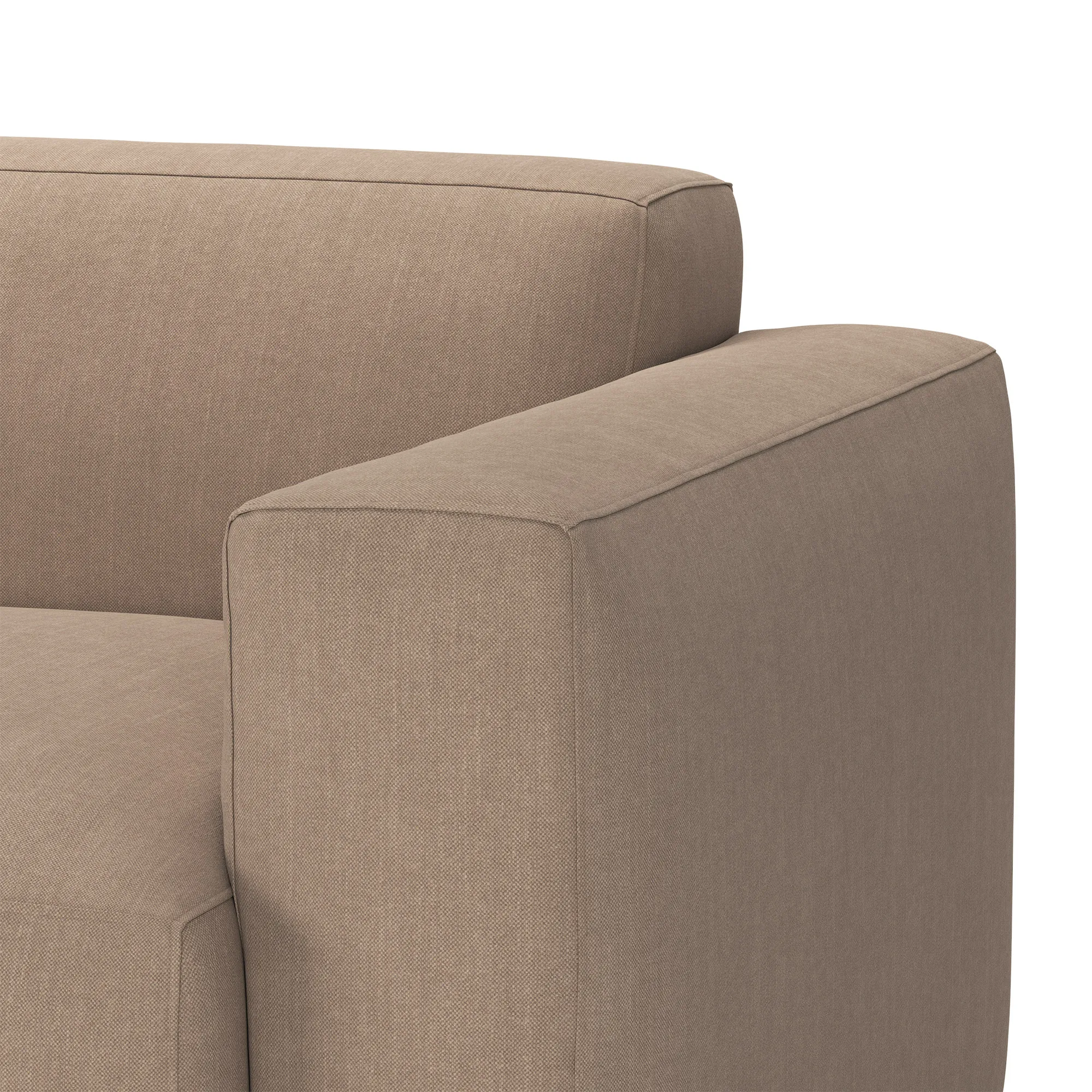 Brick 2-Seater Chaise Lounge Open End Left - 5
