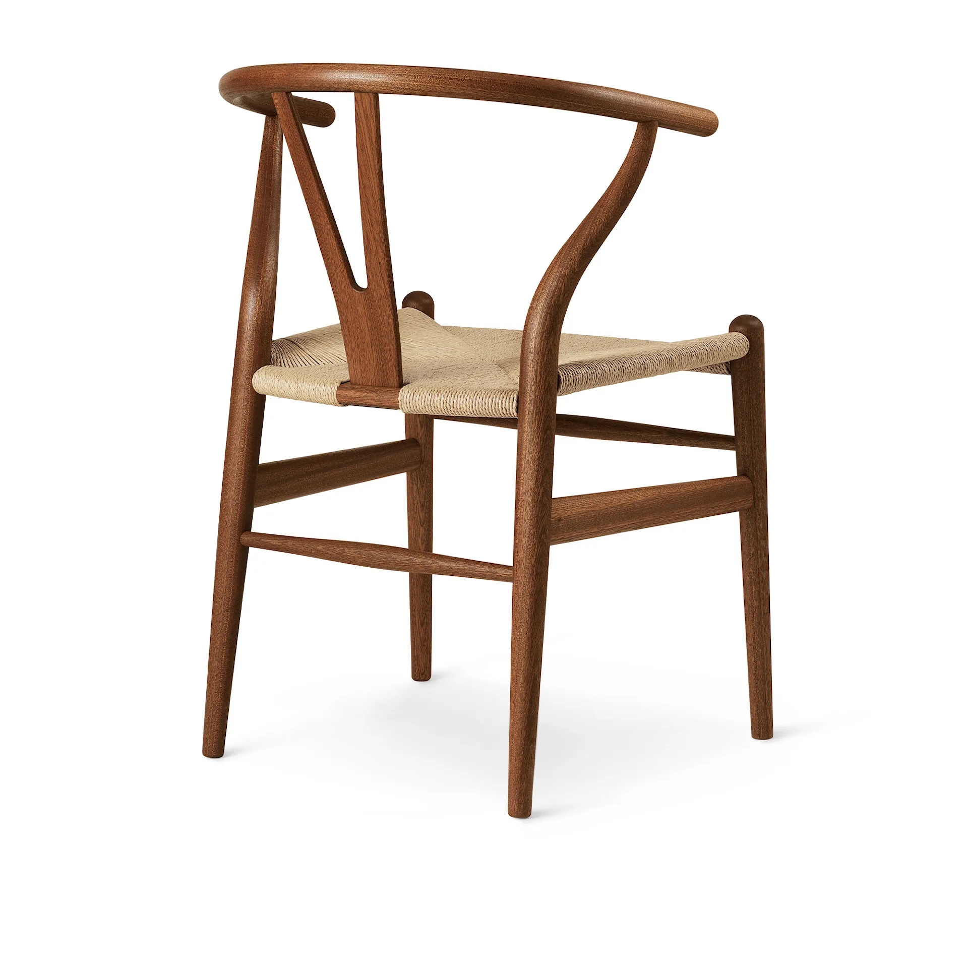 CH24 Wishbone Chair - Mahogany/Natural Cord - Carl Hansen - Hans J. Wegner - NO GA