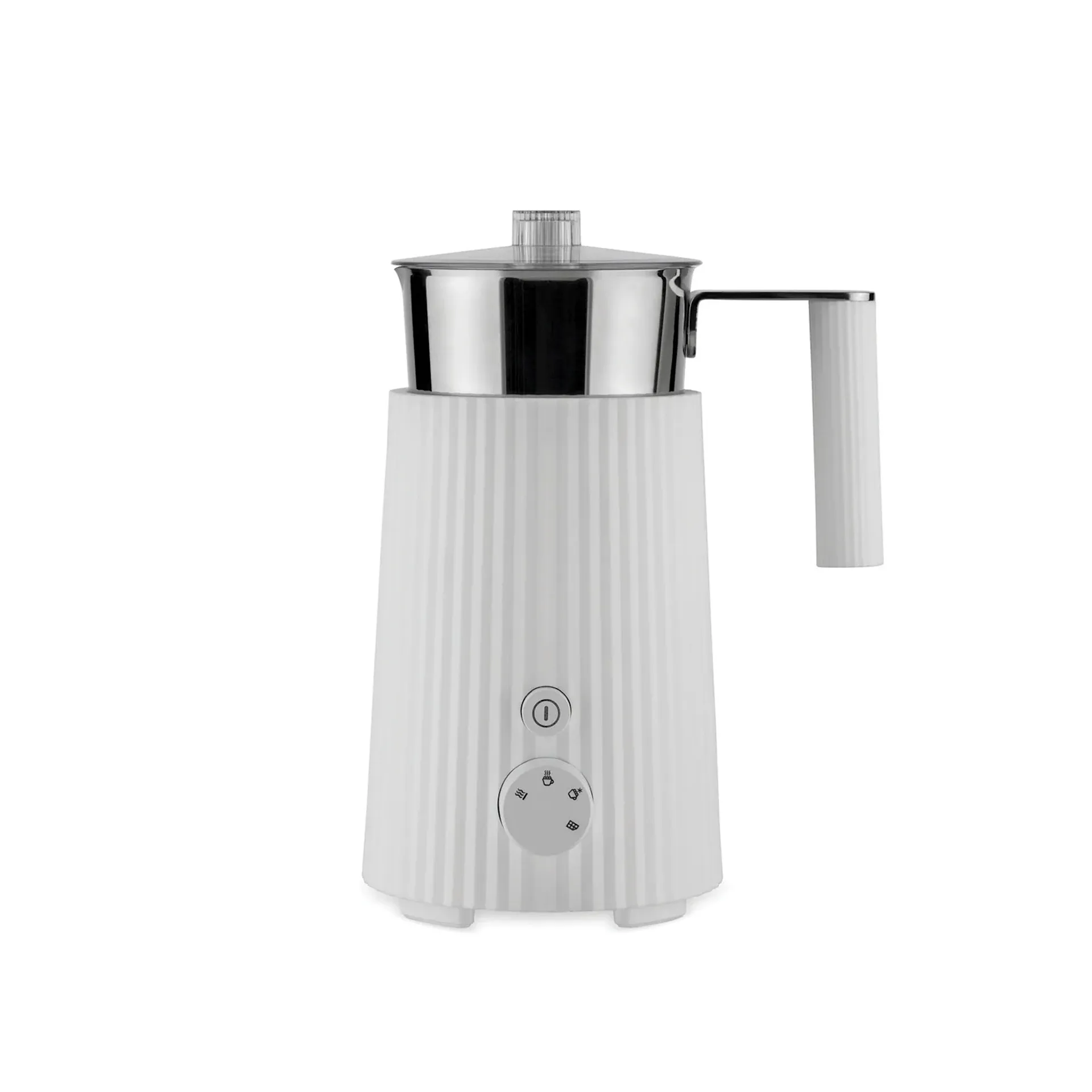 Plissé Milk frother - White - Alessi - NO GA