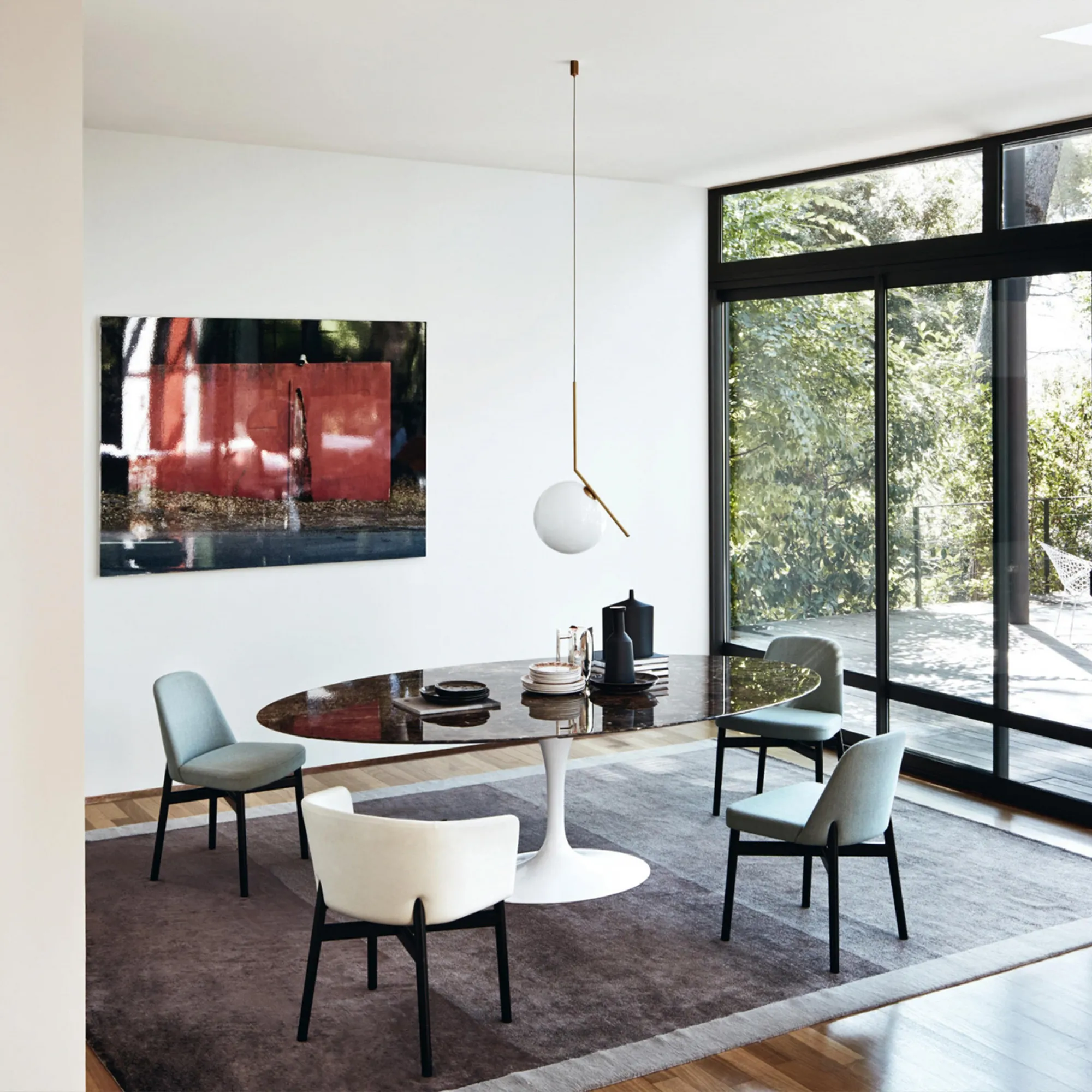 Saarinen Oval Dining Table 198 cm White - 4