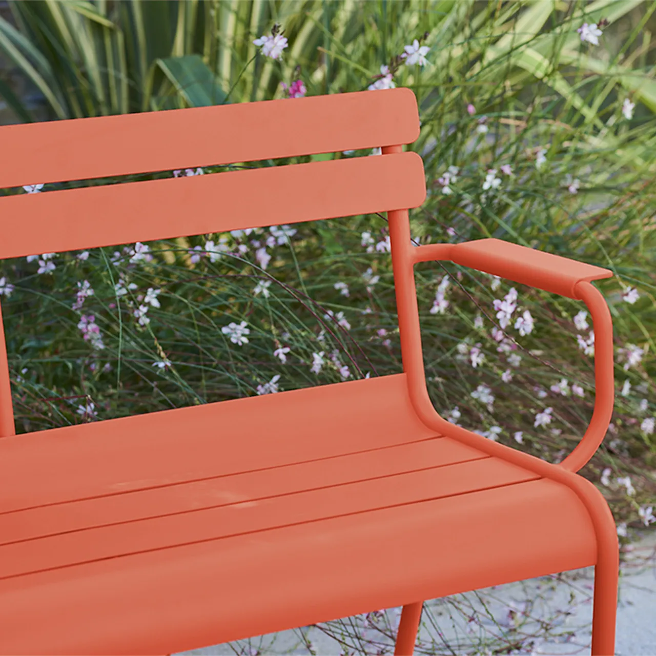 Luxembourg 2-Seater Garden Bench - Frosted Lemon