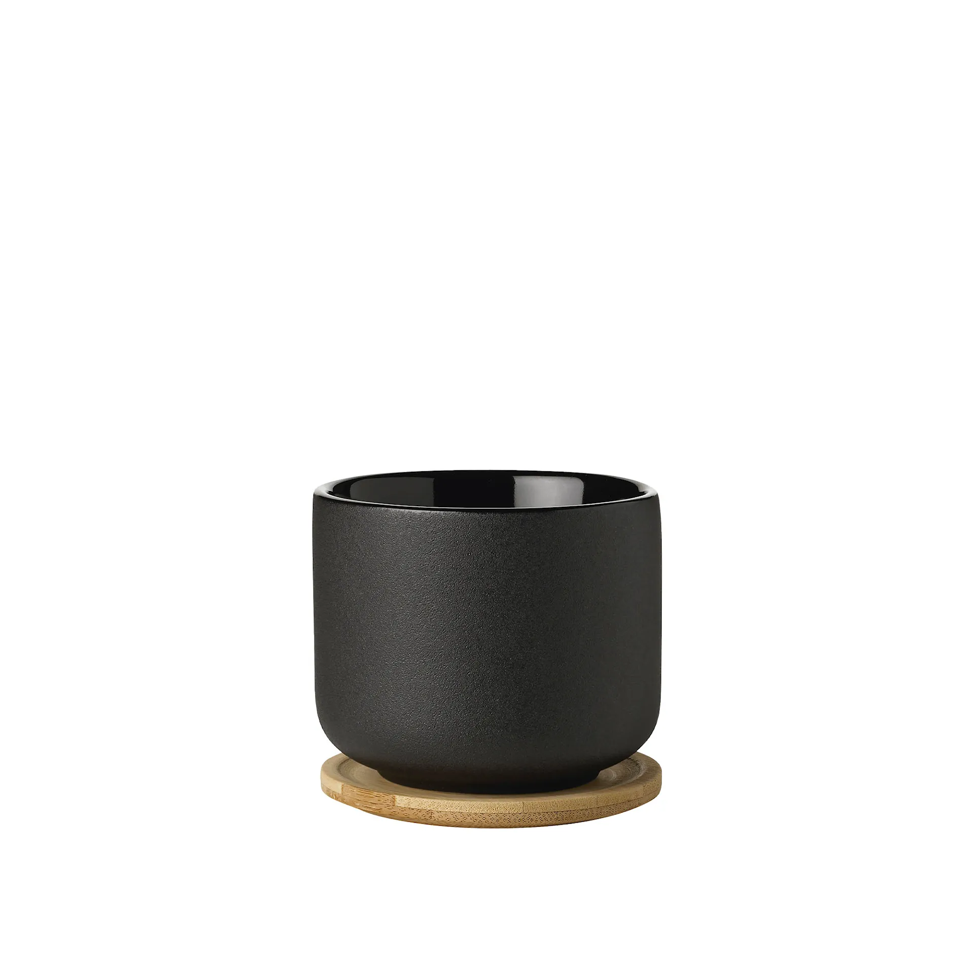 Theo Krus Med Underlag 0,2 L Sort - Stelton - NO GA