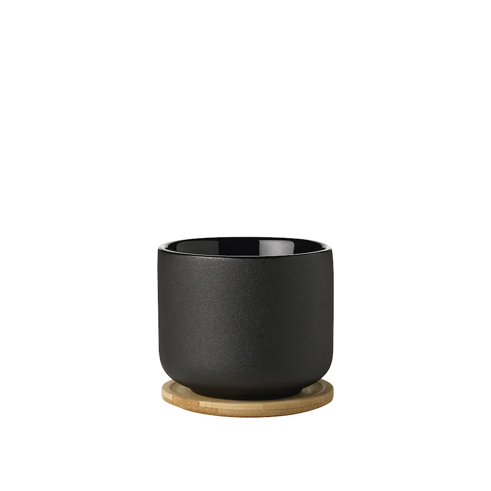 Theo Mug With Coaster 0.2 L Black