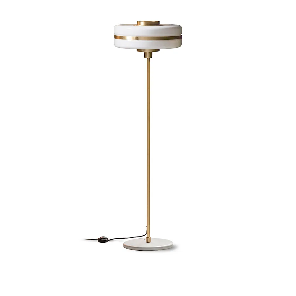 Masina Floor Lamp Brass/Opal