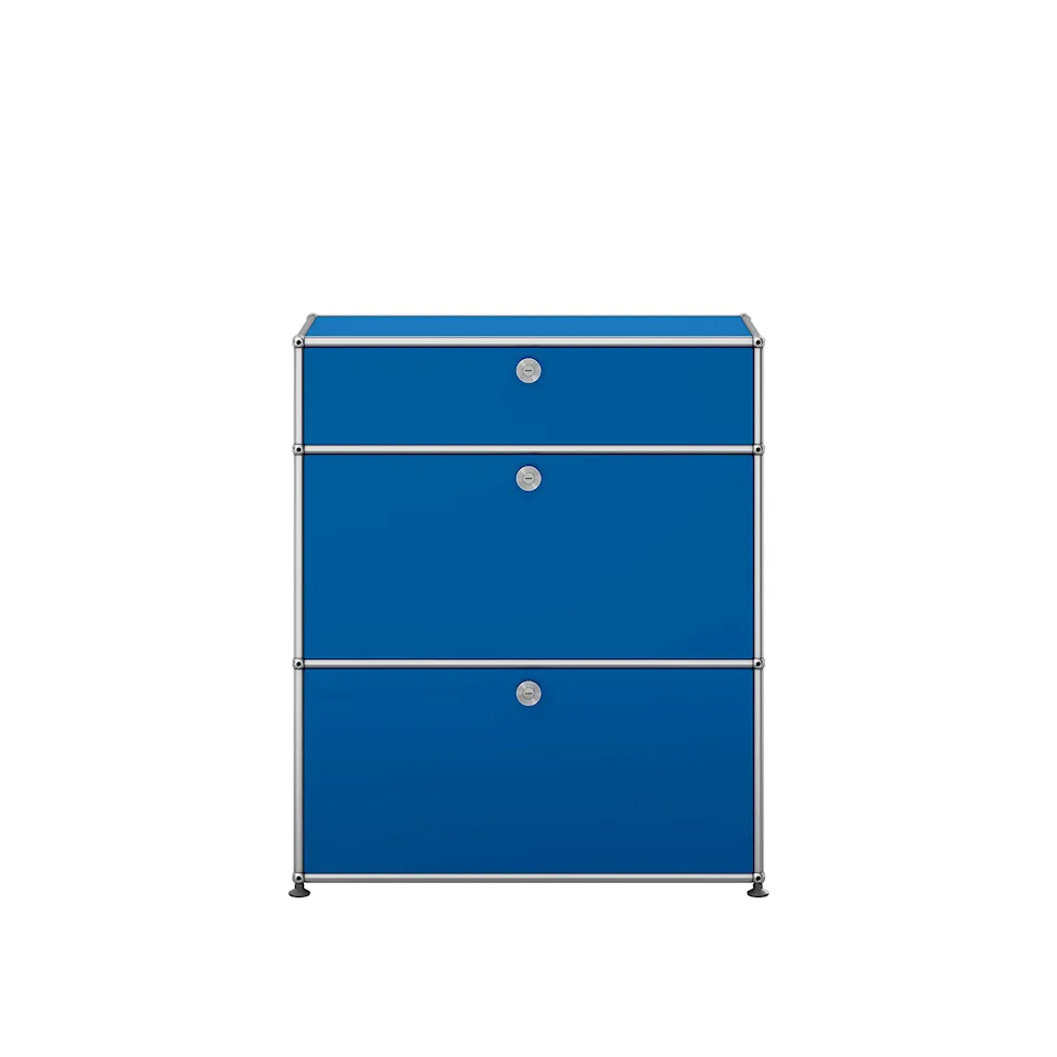 USM Haller 51 storage unit, Gentian Blue