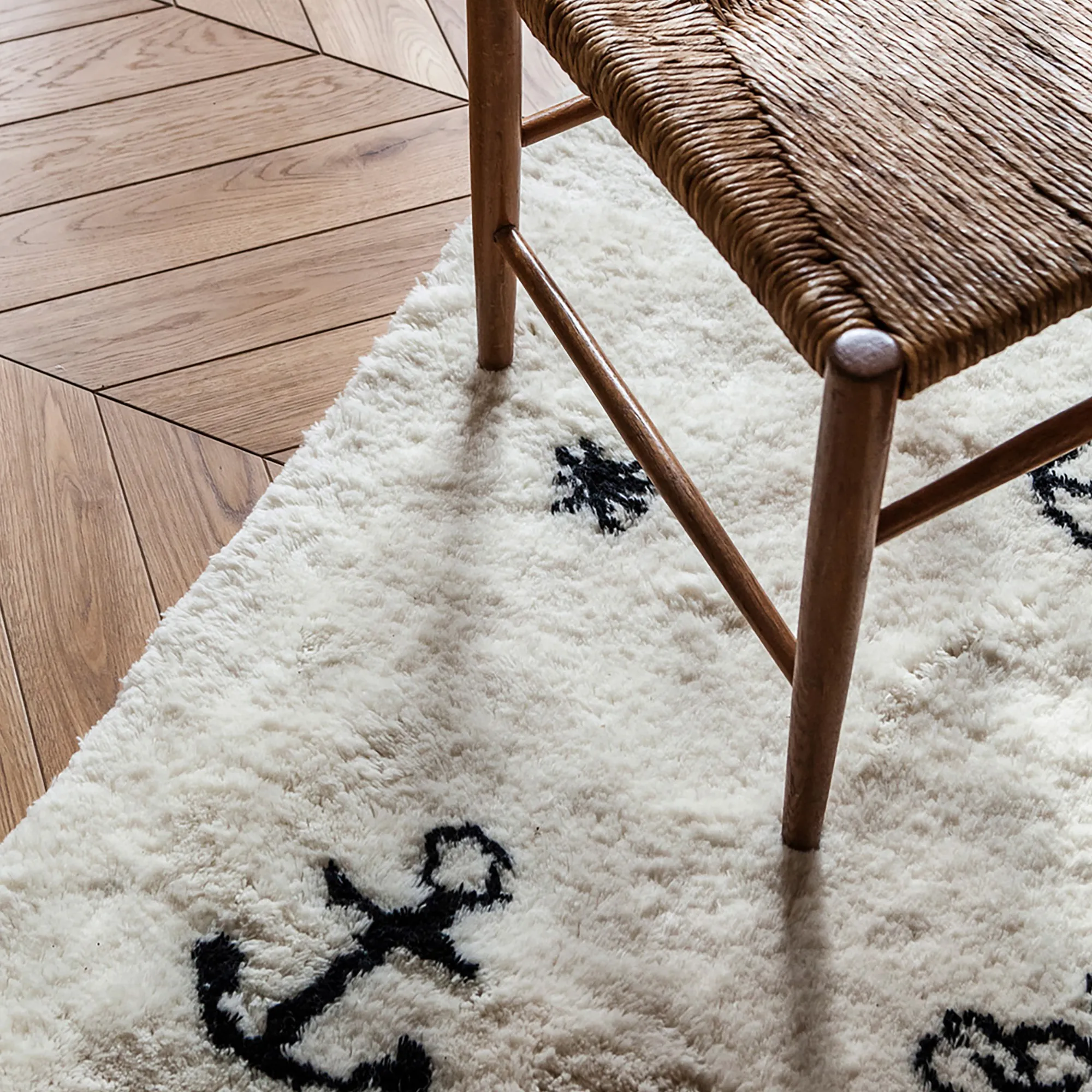 Nomad Cream Rya Rug - 3