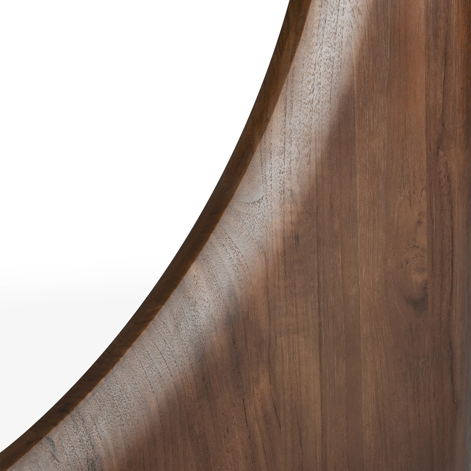 Geometric Dining Table Brown Varnished Teak - 9