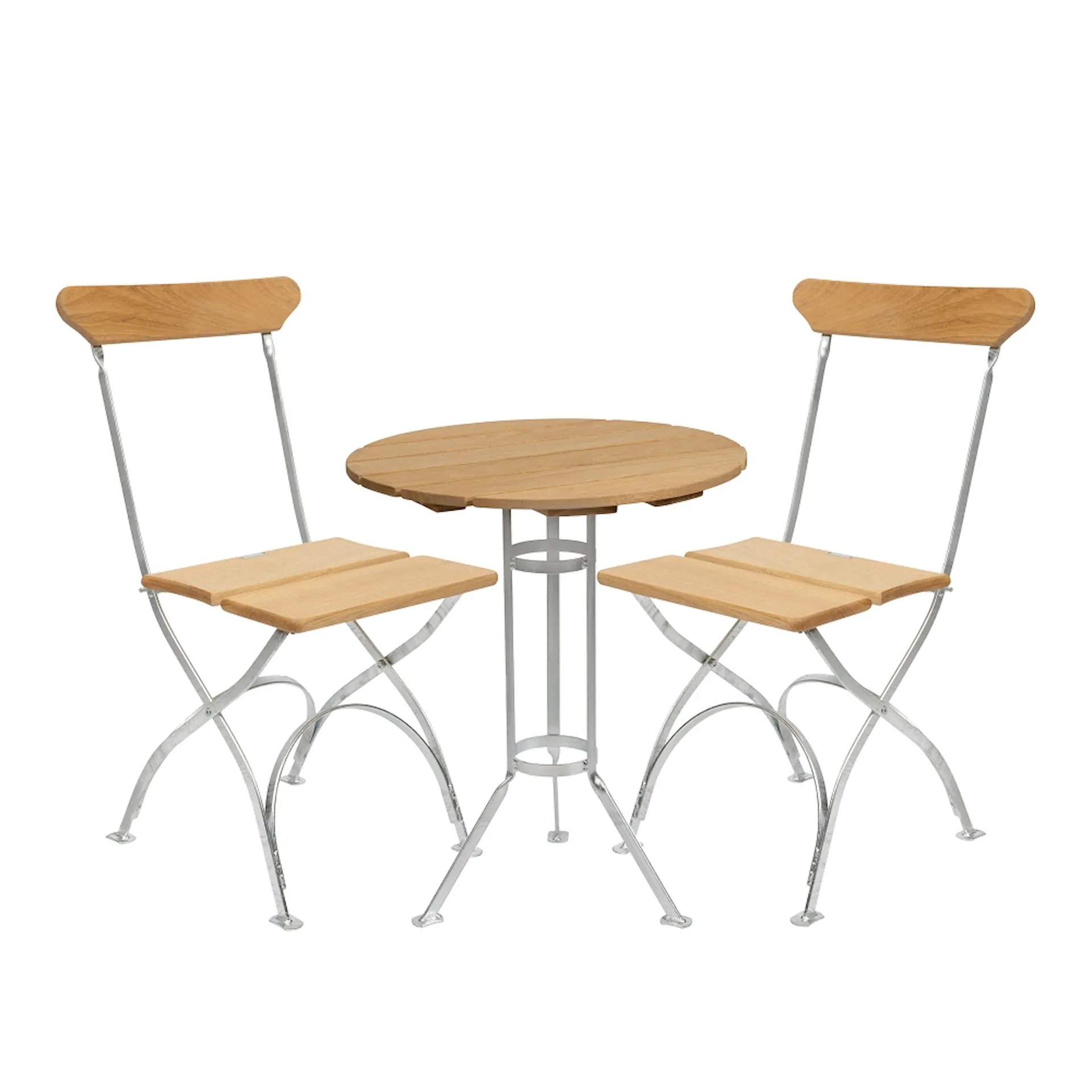 Brewery Series - Brewery Three-foot table & 2 brewer's chairs Oiled Oak - Grythyttan Stålmöbler - NO GA